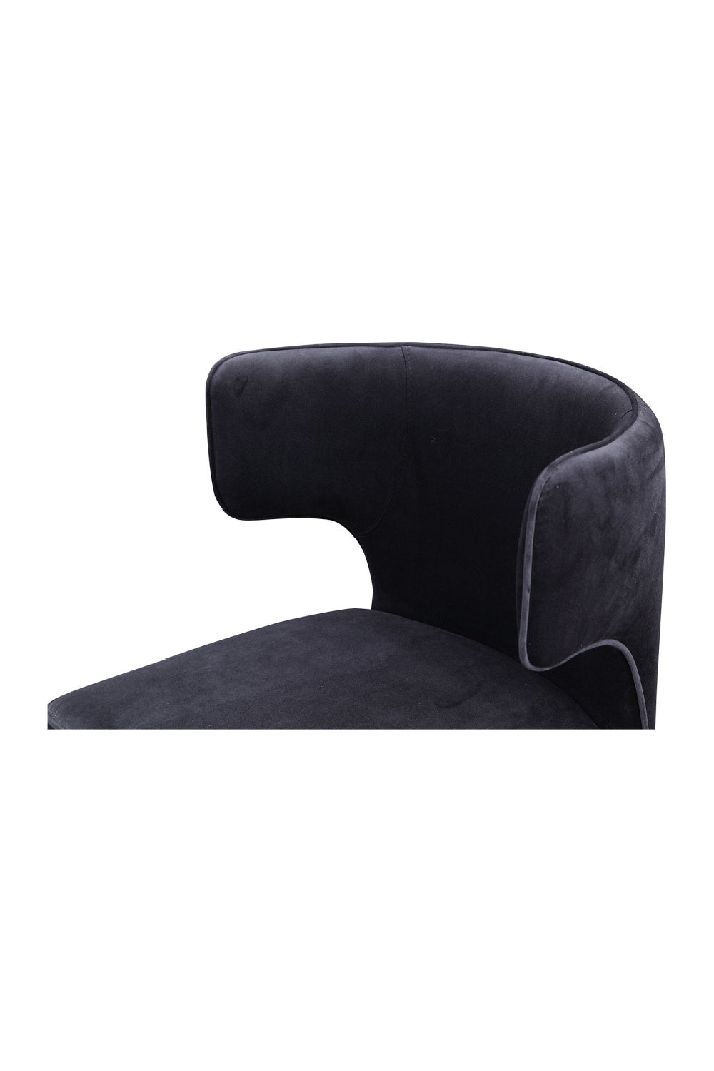 Modern European furniture - Black Upholstered Dining Chair - www.oroa.com | Oroa.com