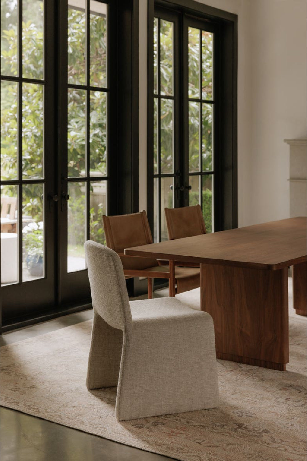 Modern European furniture - Beige Monolithic Dining Chair - www.oroa.com | Oroa.com