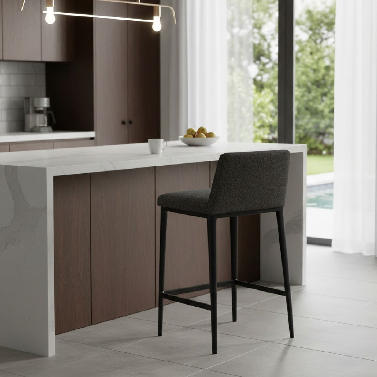 Modern European furniture - Low-Back Counter Stool - www.oroa.com | Oroa.com