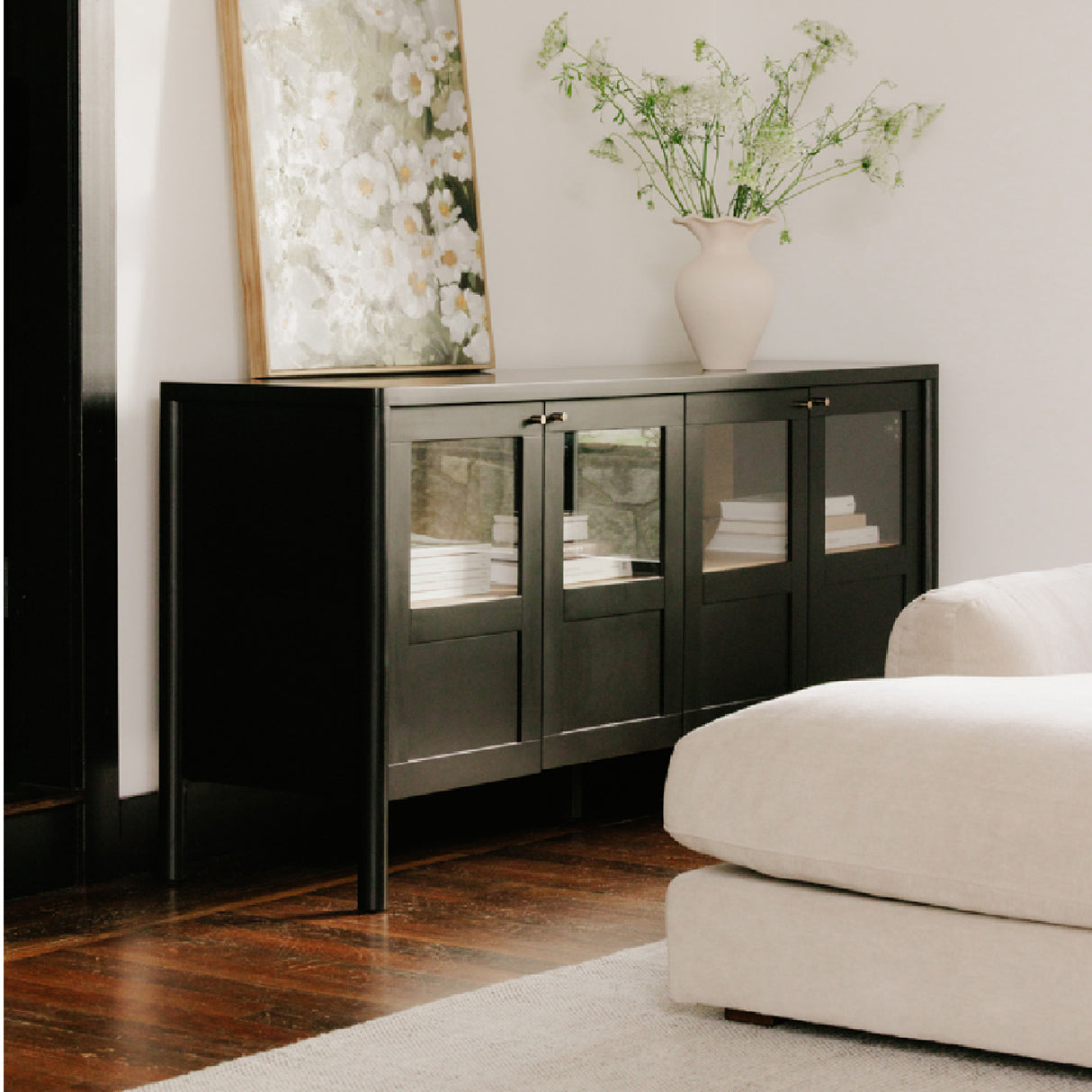 Modern European furniture - Solid Pine 4-Door Sideboard - www.oroa.com | Oroa.com