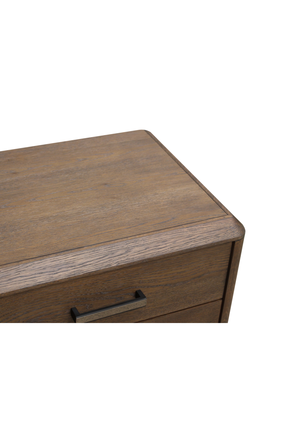 Modern European furniture - Brown Oak 3-Drawer Nightstand - www.oroa.com | Oroa.com