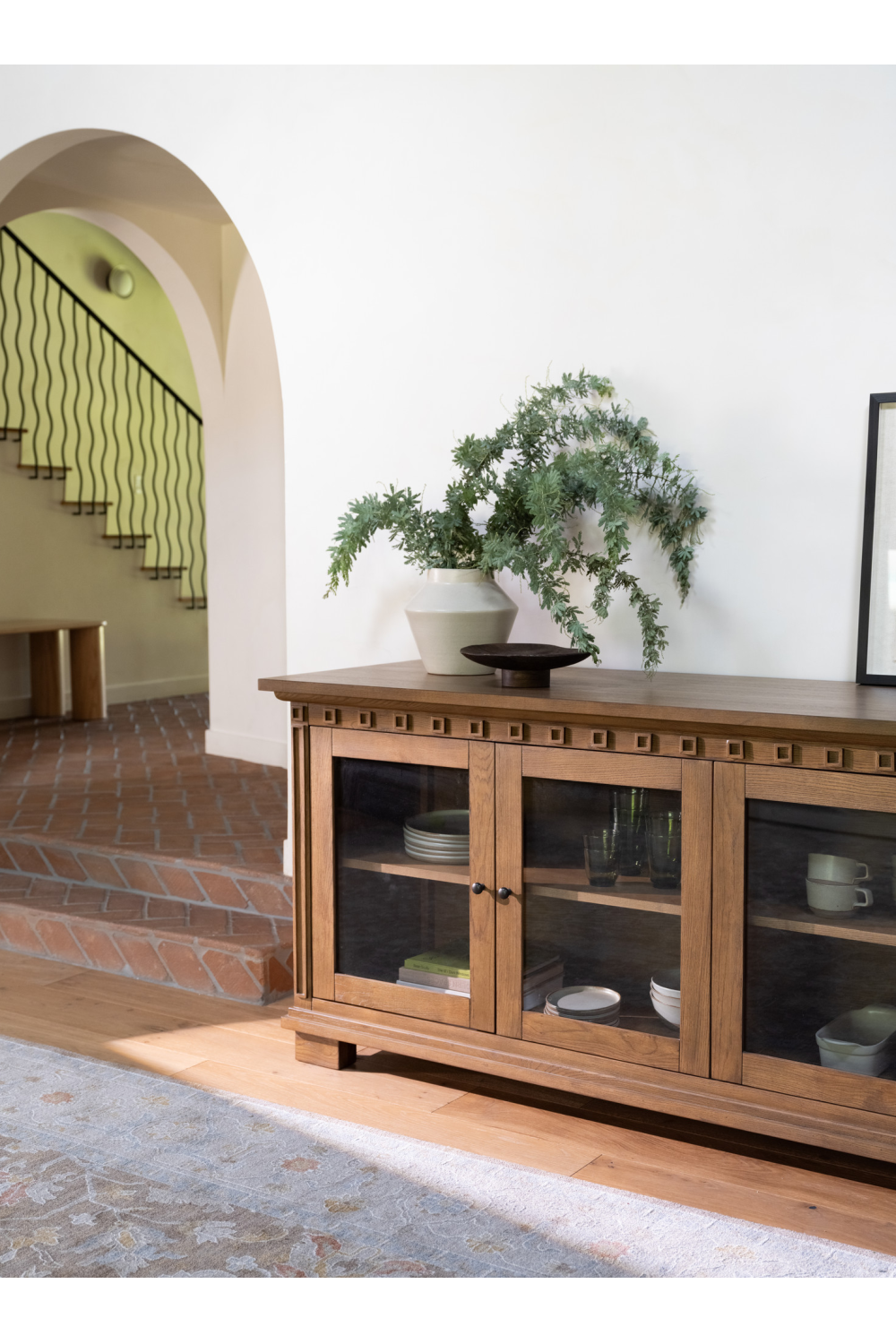 Modern European furniture - Brown Ash 4-Door Sideboard - www.oroa.com | Oroa.com