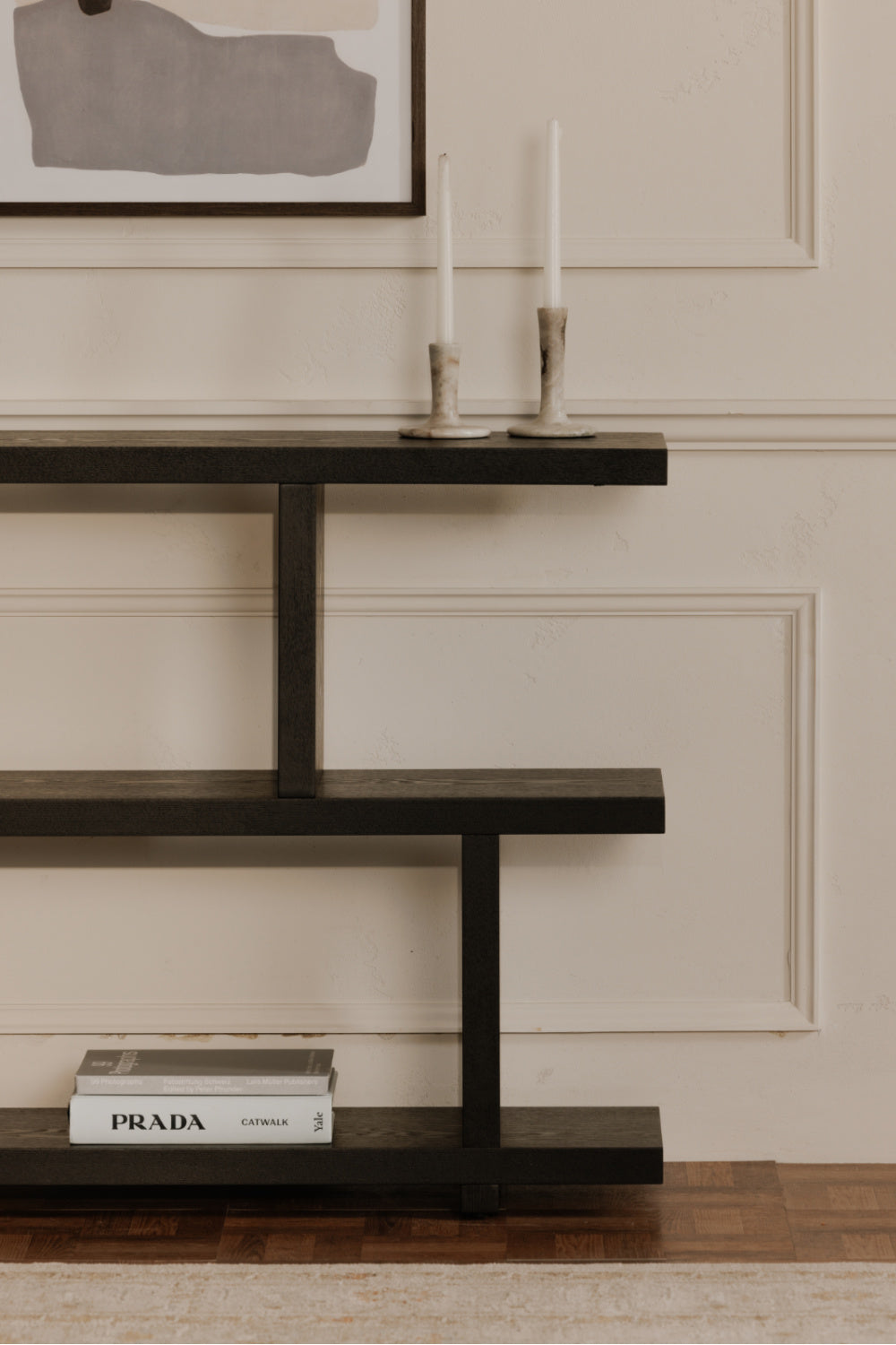 Modern European furniture - Black Ash Veneer Shelf - www.oroa.com | Oroa.com