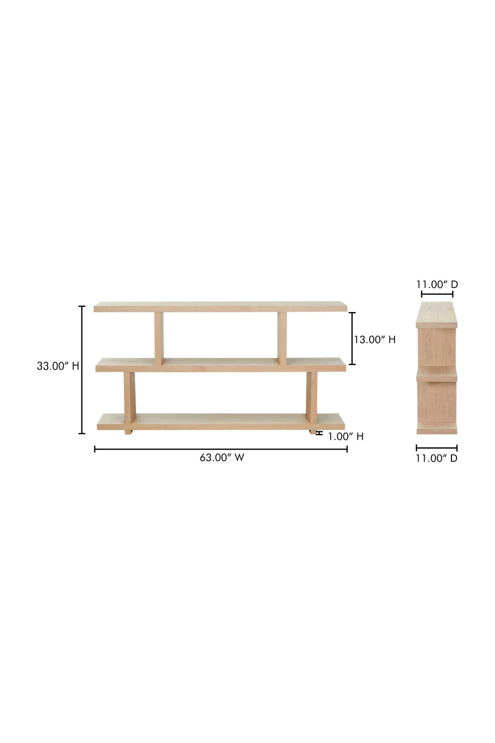 Modern European furniture - White Oak Veneer Shelf - www.oroa.com | Oroa.com