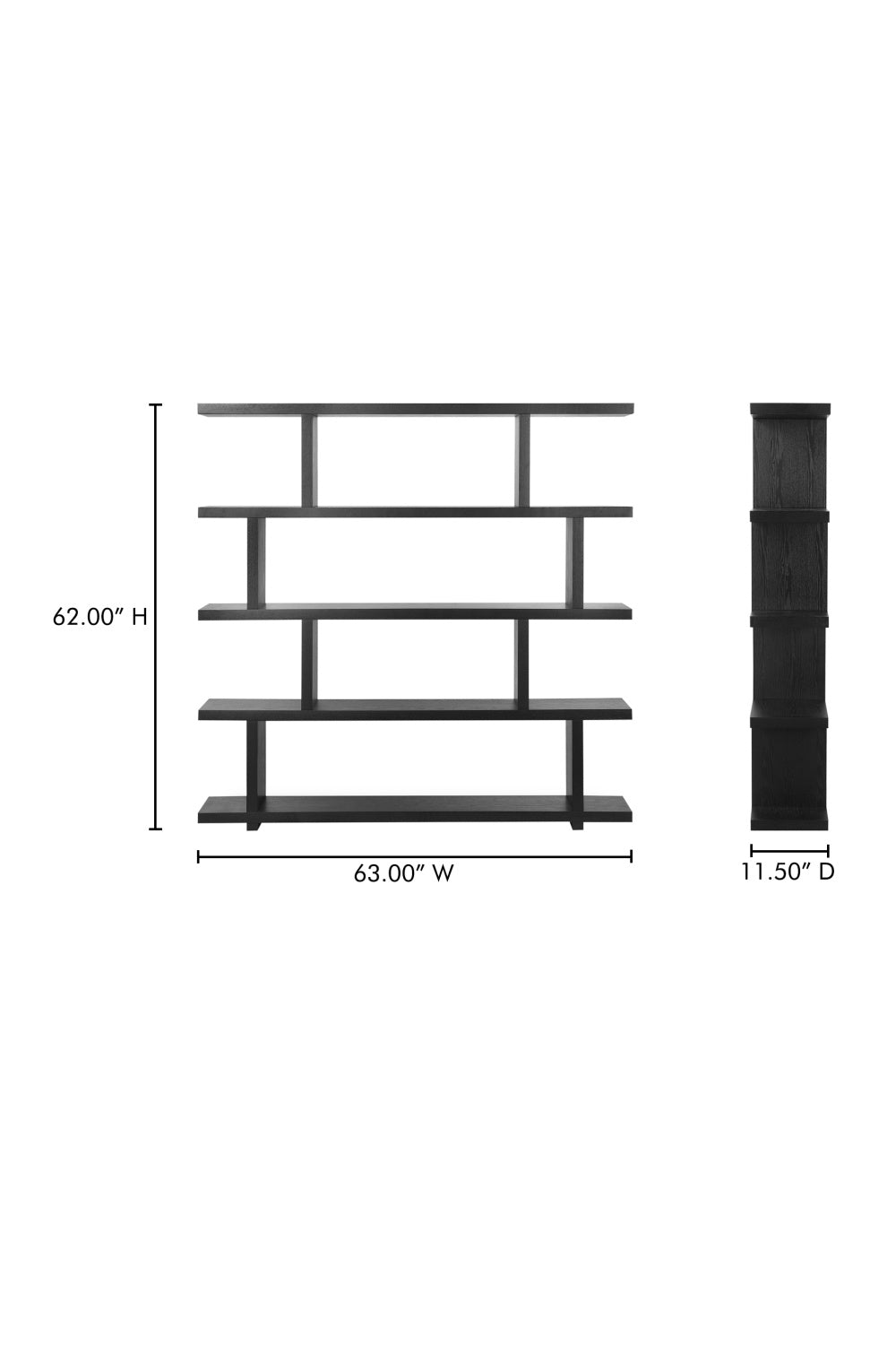 Modern European furniture - Black Ash Veneer Shelf - www.oroa.com | Oroa.com