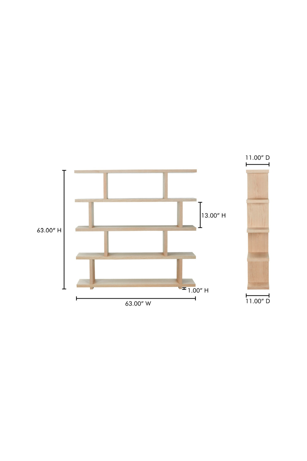 Modern European furniture - White Oak Veneer Shelf - www.oroa.com | Oroa.com