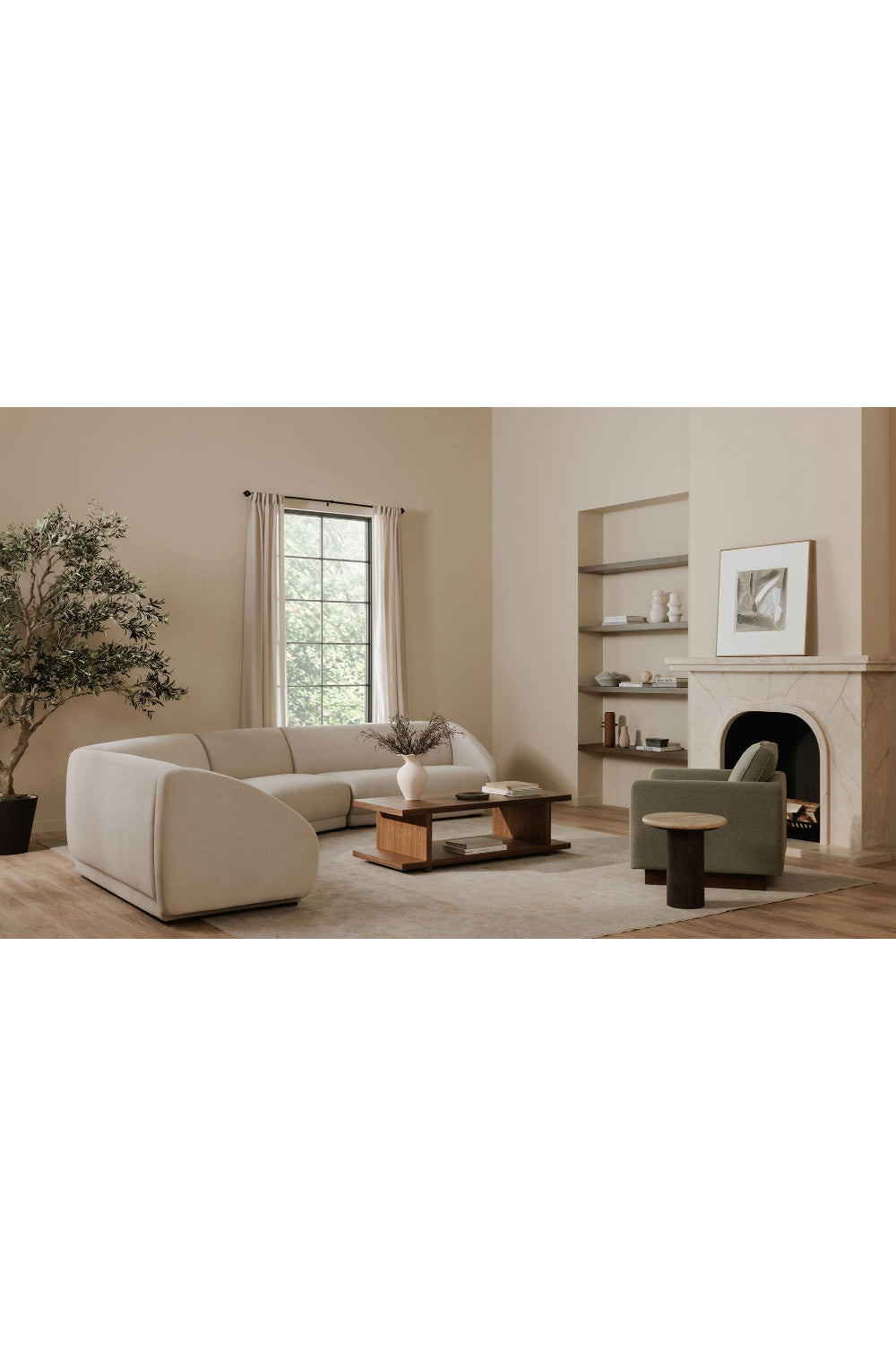 Modern European furniture - Walnut Open-Shelf Coffee Table - www.oroa.com | Oroa.com