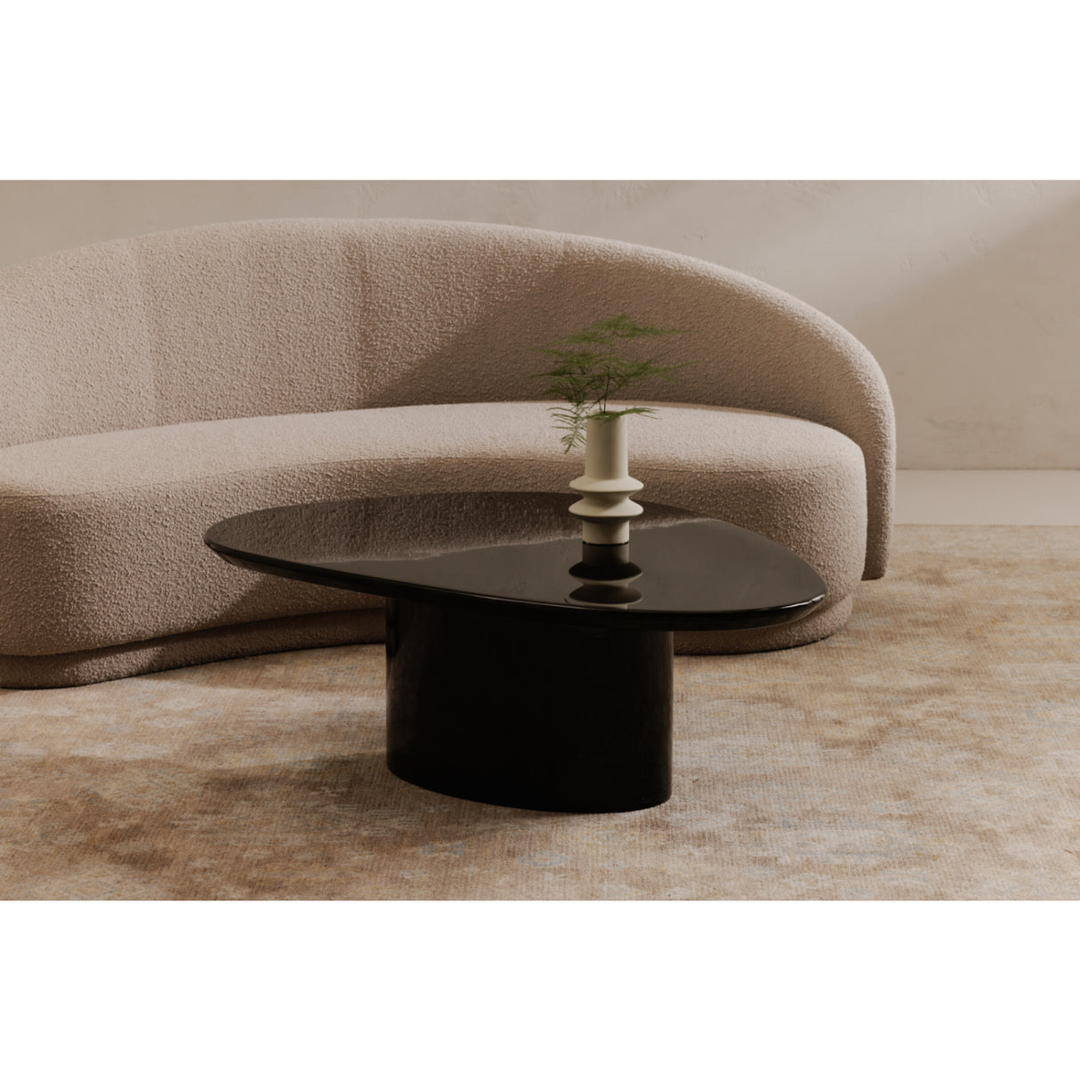 Modern European furniture - Organic-Shaped Lacquered Coffee Table - www.oroa.com | Oroa.com