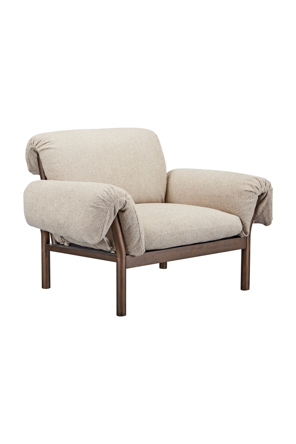 Ash-Framed Lounge Chair | Novi Living Cardero | Oroa.com