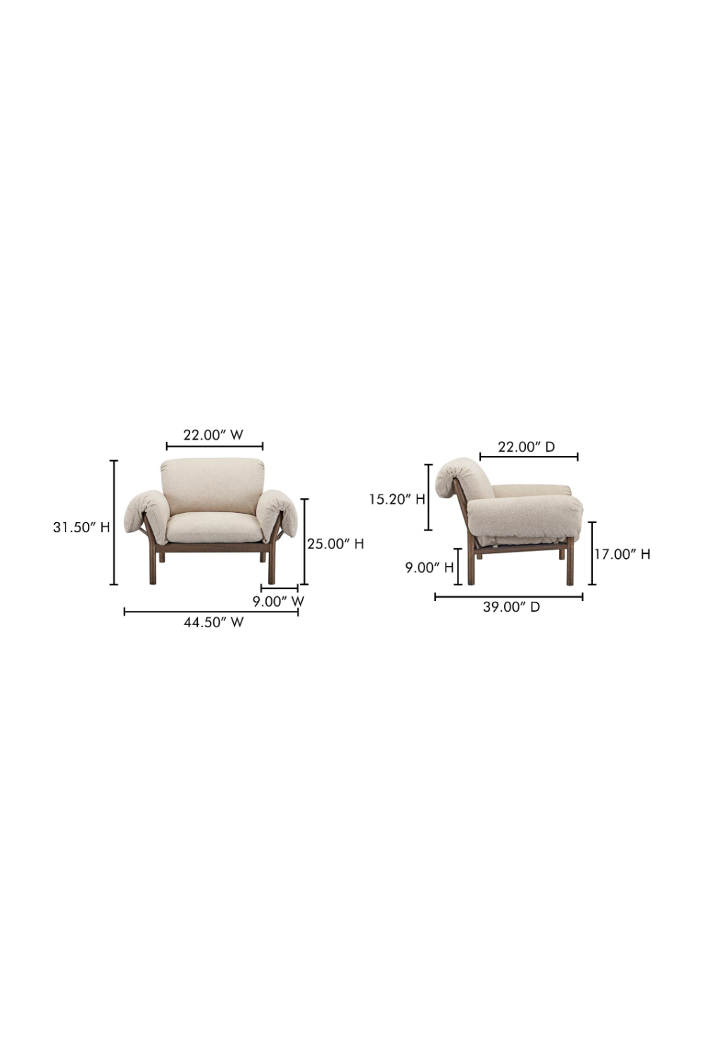 Modern European furniture - Ash-Framed Lounge Chair - www.oroa.com | Oroa.com