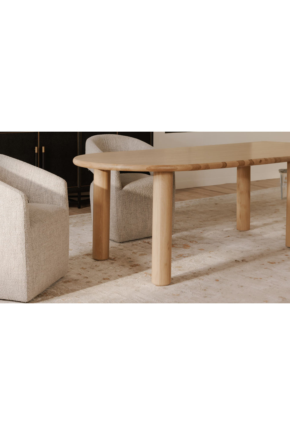 Modern European furniture - Light Oak Oval Dining Table - www.oroa.com | Oroa.com