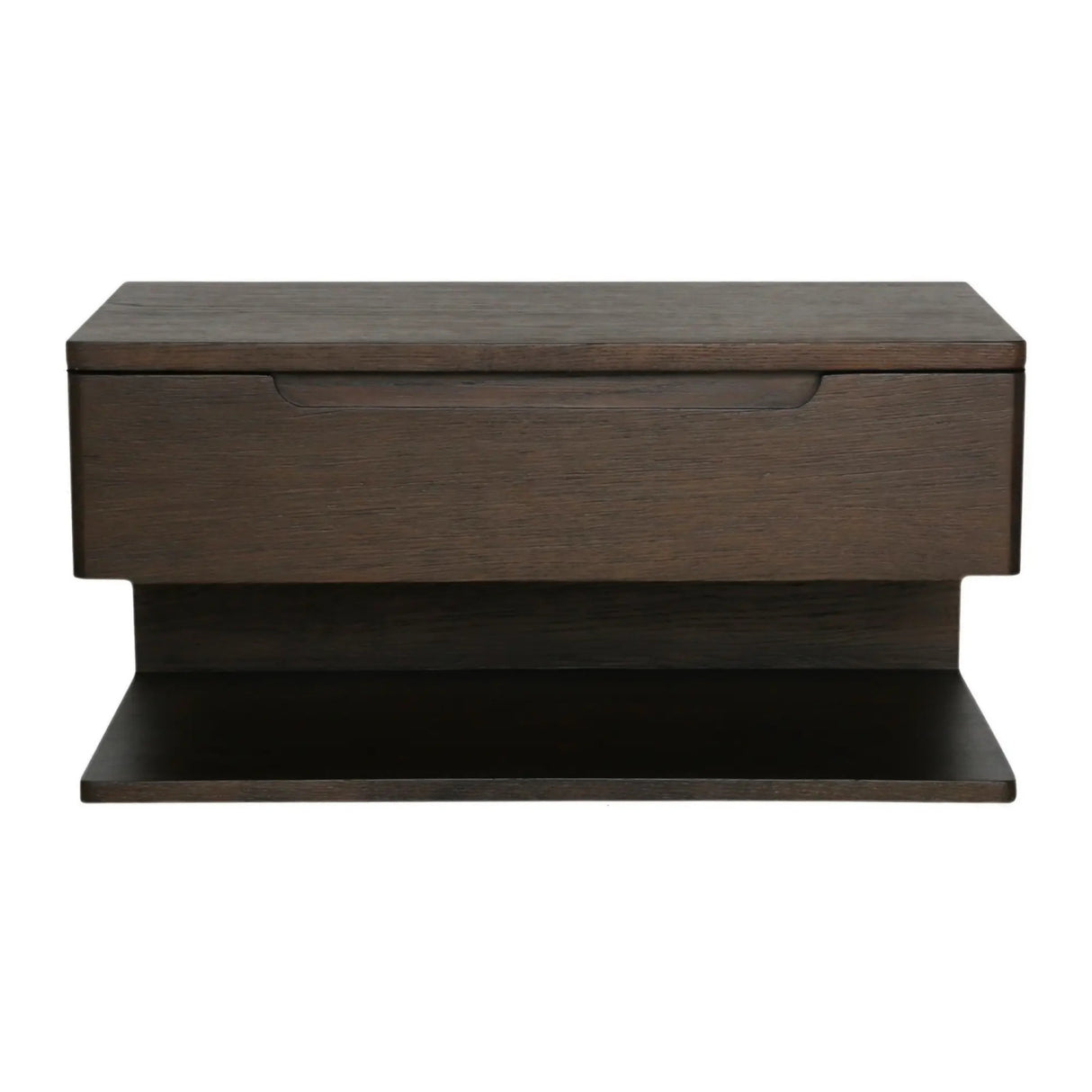 Modern European furniture - Brown 1-Drawer Floating Nightstand - www.oroa.com