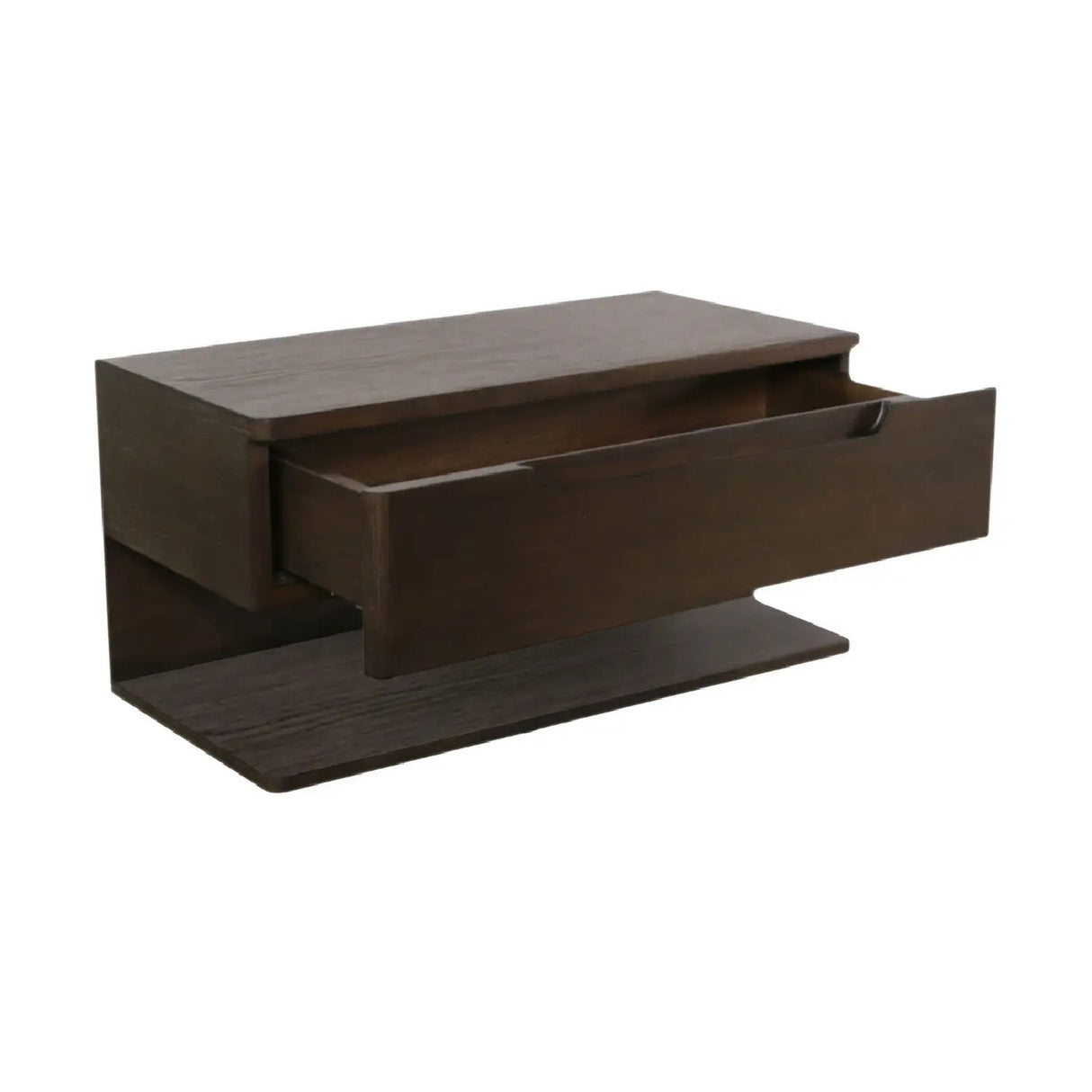 Modern European furniture - Brown 1-Drawer Floating Nightstand - www.oroa.com