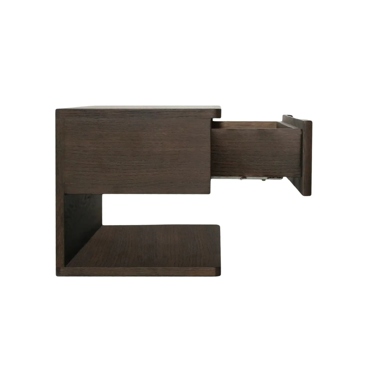 Modern European furniture - Brown 1-Drawer Floating Nightstand - www.oroa.com