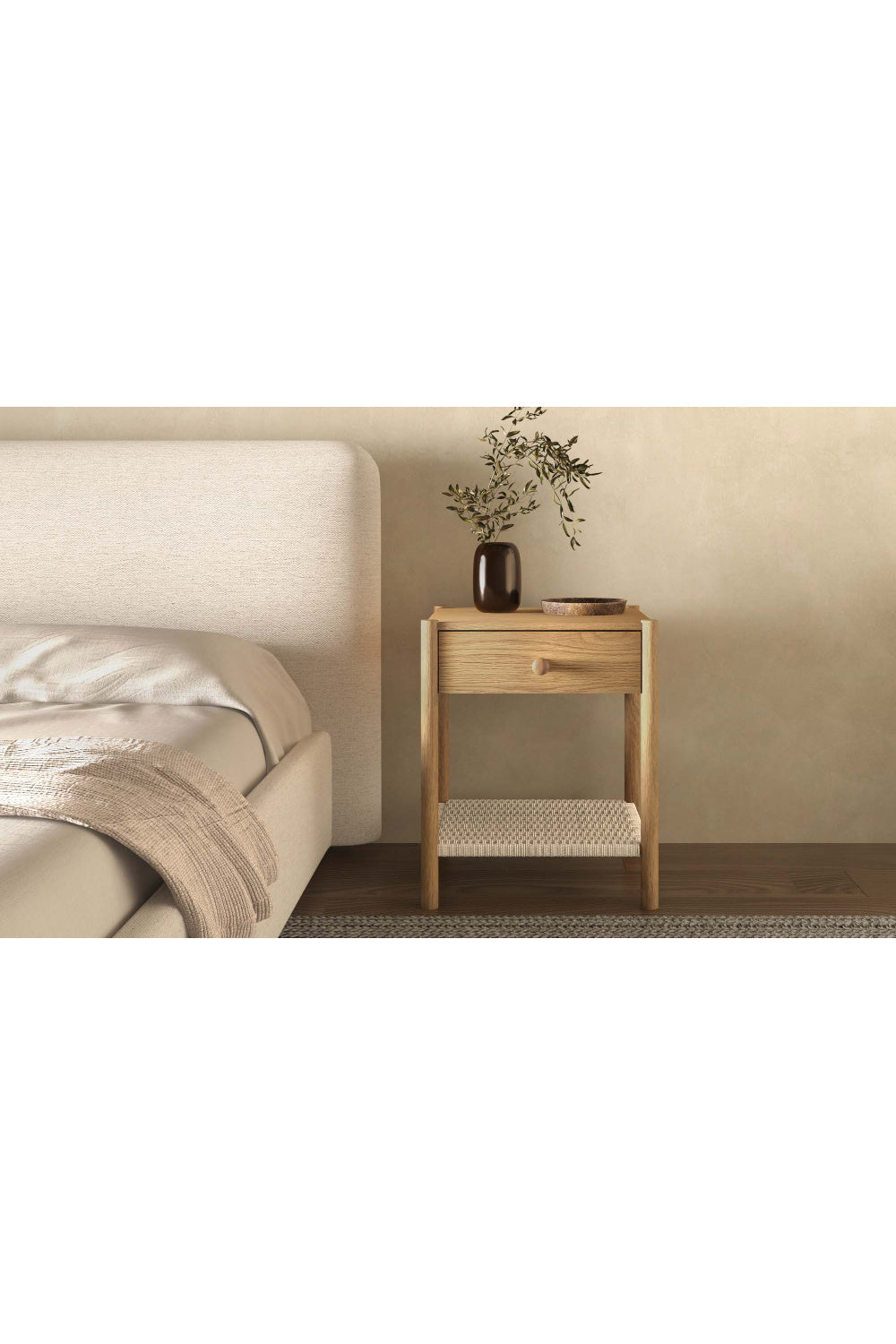 Modern European furniture - Woven Rope Accent Nightstand - www.oroa.com | Oroa.com