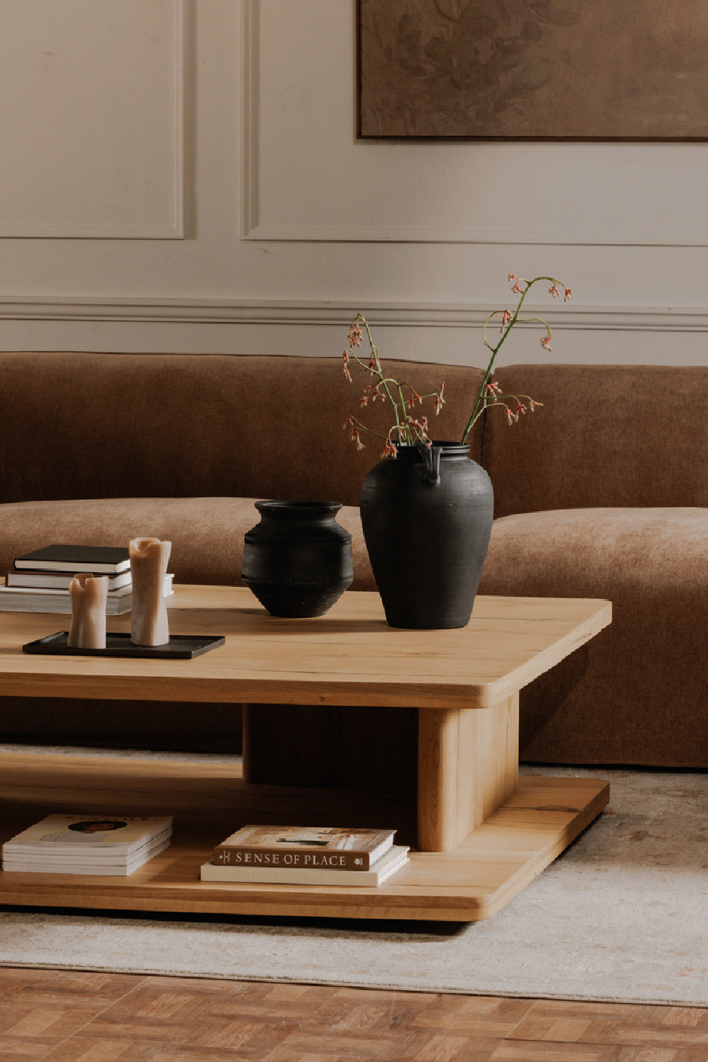 Modern European furniture - Oak Open Storage Coffee Table - www.oroa.com | Oroa.com