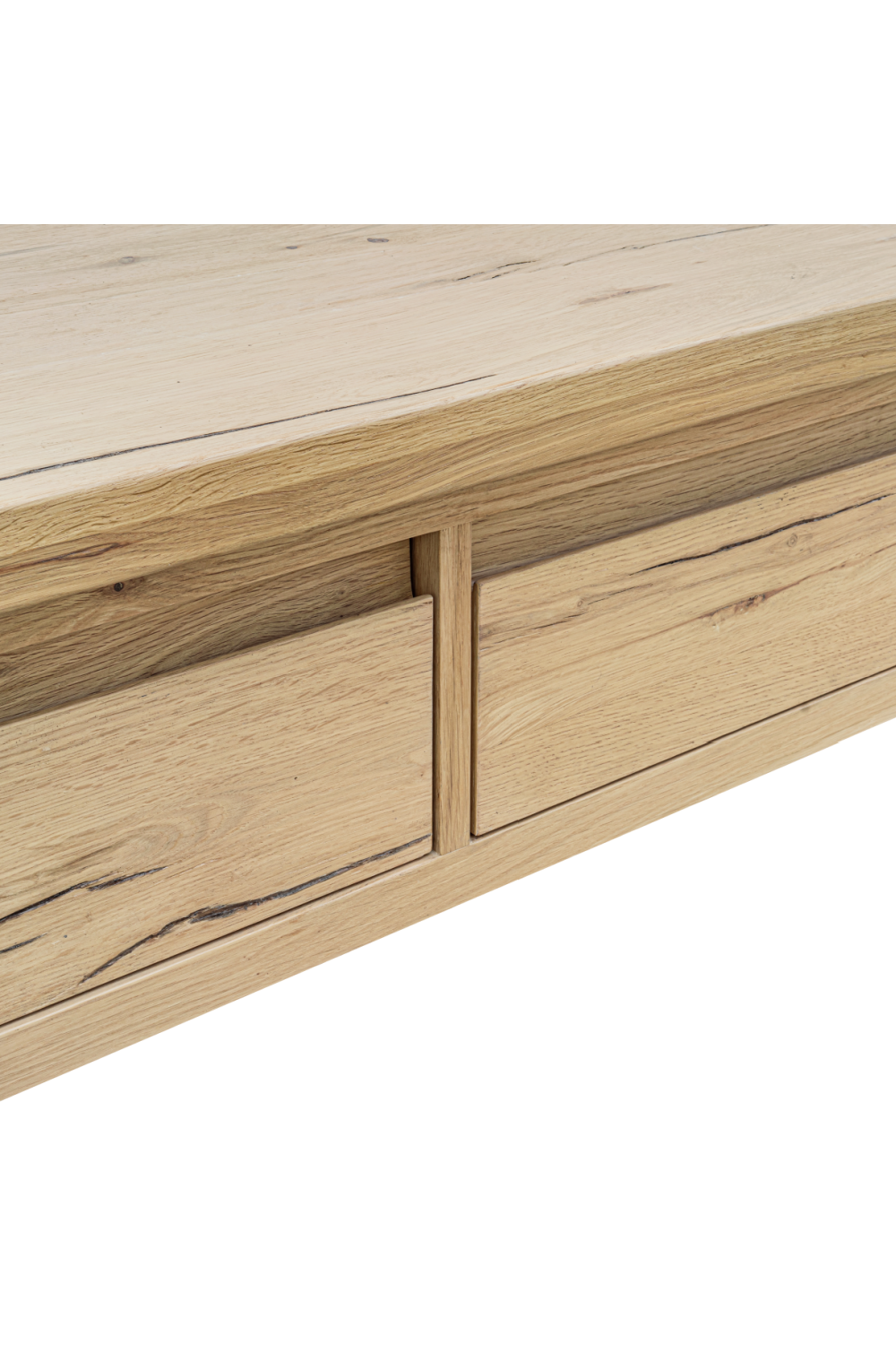 Rustic Oak Storage Coffee Table | Novi Living Graham | Oroa.com