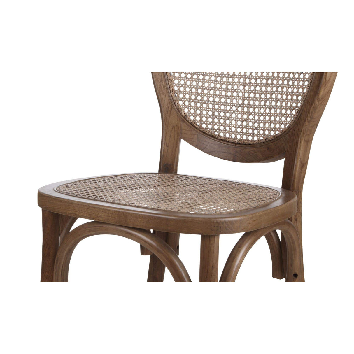 Modern European furniture - Round-Back Rattan Dining Chairs (2) - www.oroa.com