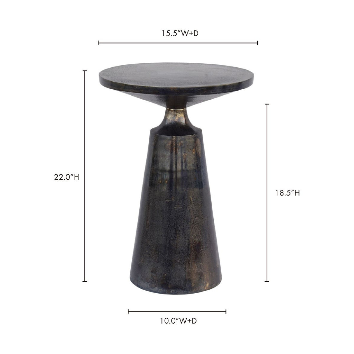Modern European furniture - Gray Industrial Style Accent Table - www.oroa.com