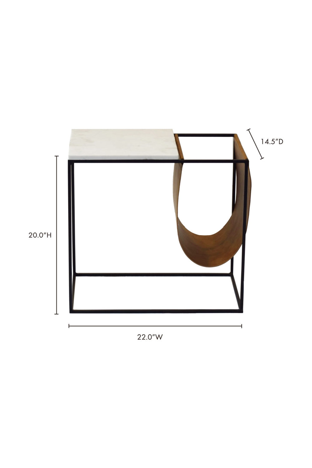 Modern European furniture - Marble Top Magazine Holder - www.oroa.com | Oroa.com