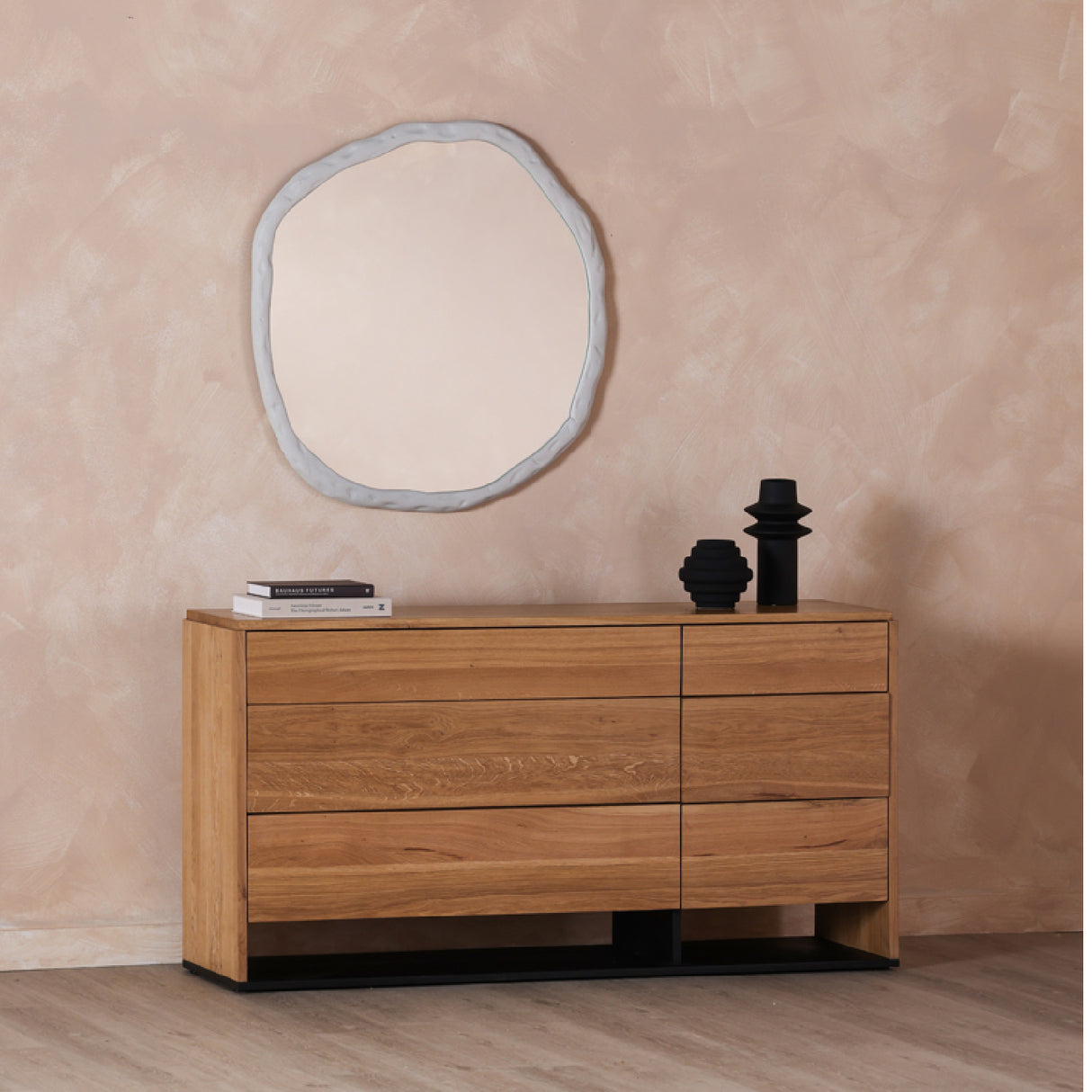 Modern European furniture - Organic-Shaped Aluminum Mirror - www.oroa.com | Oroa.com