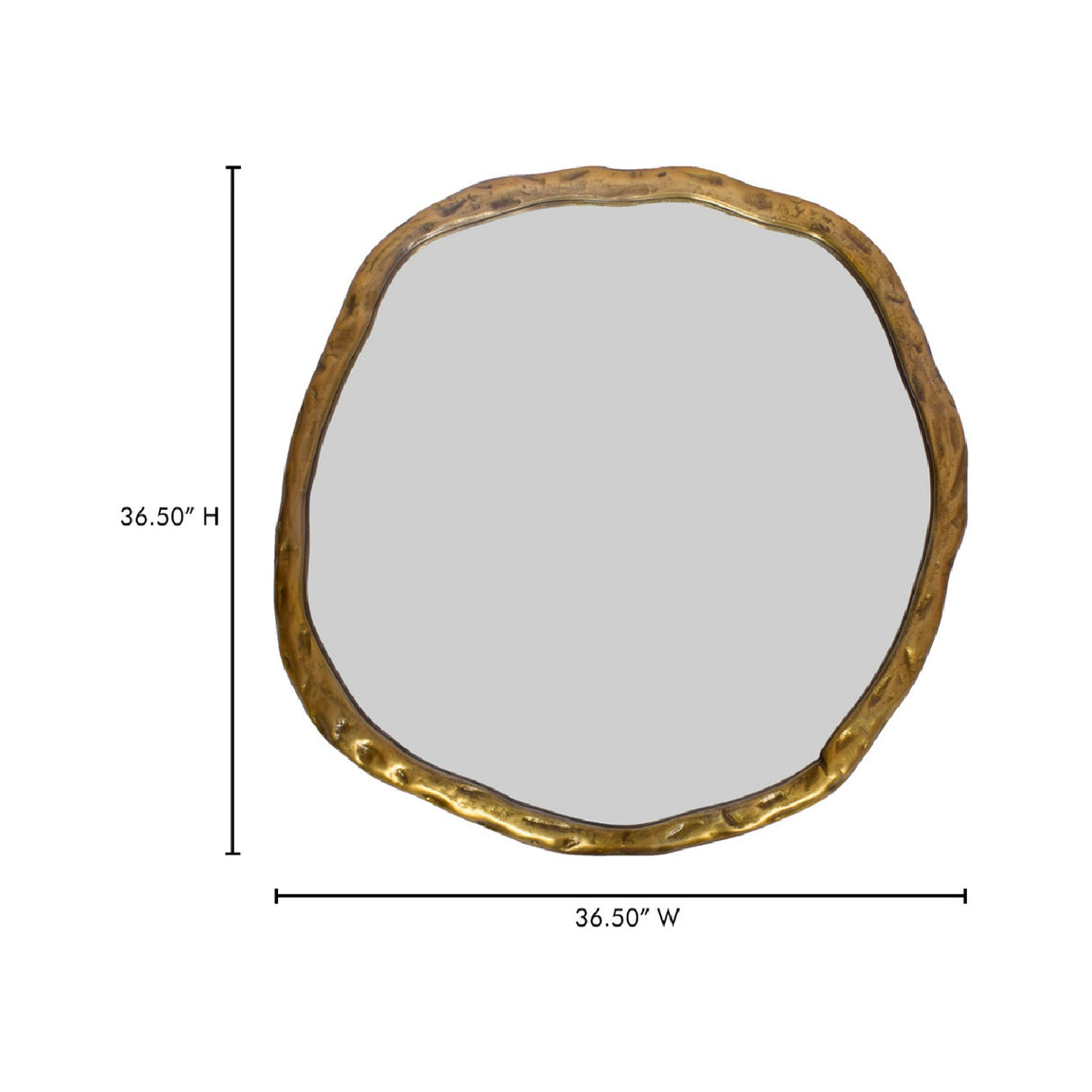 Modern European furniture - Organic-Shaped Aluminum Mirror - www.oroa.com | Oroa.com