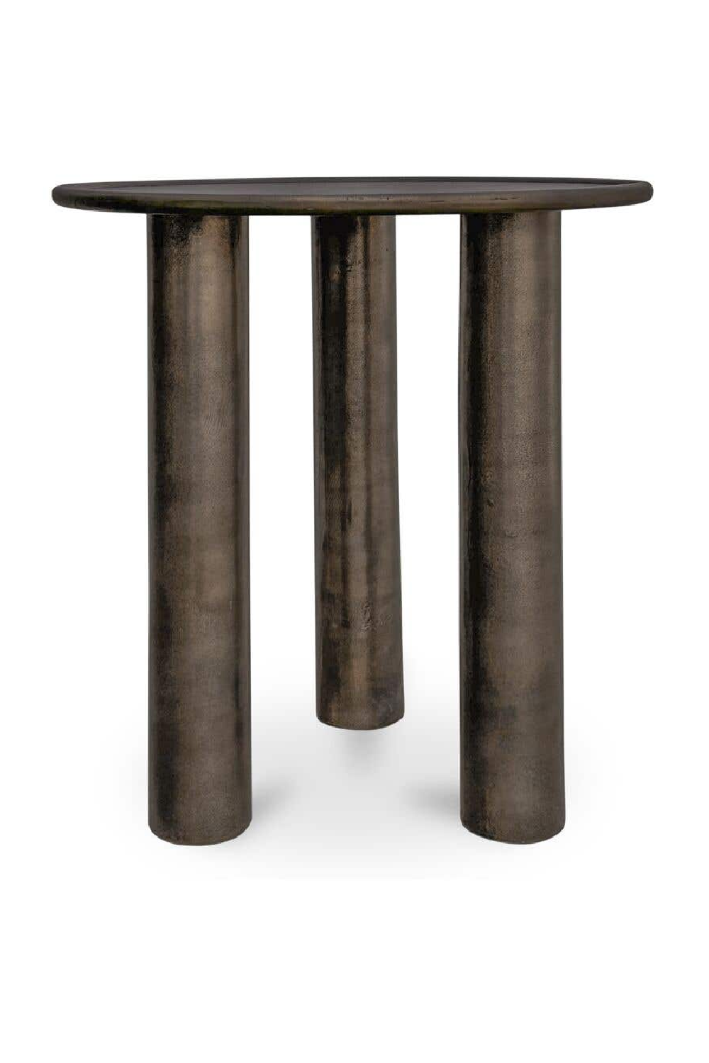 Bronze Round Outdoor Side Table | Oroa.com