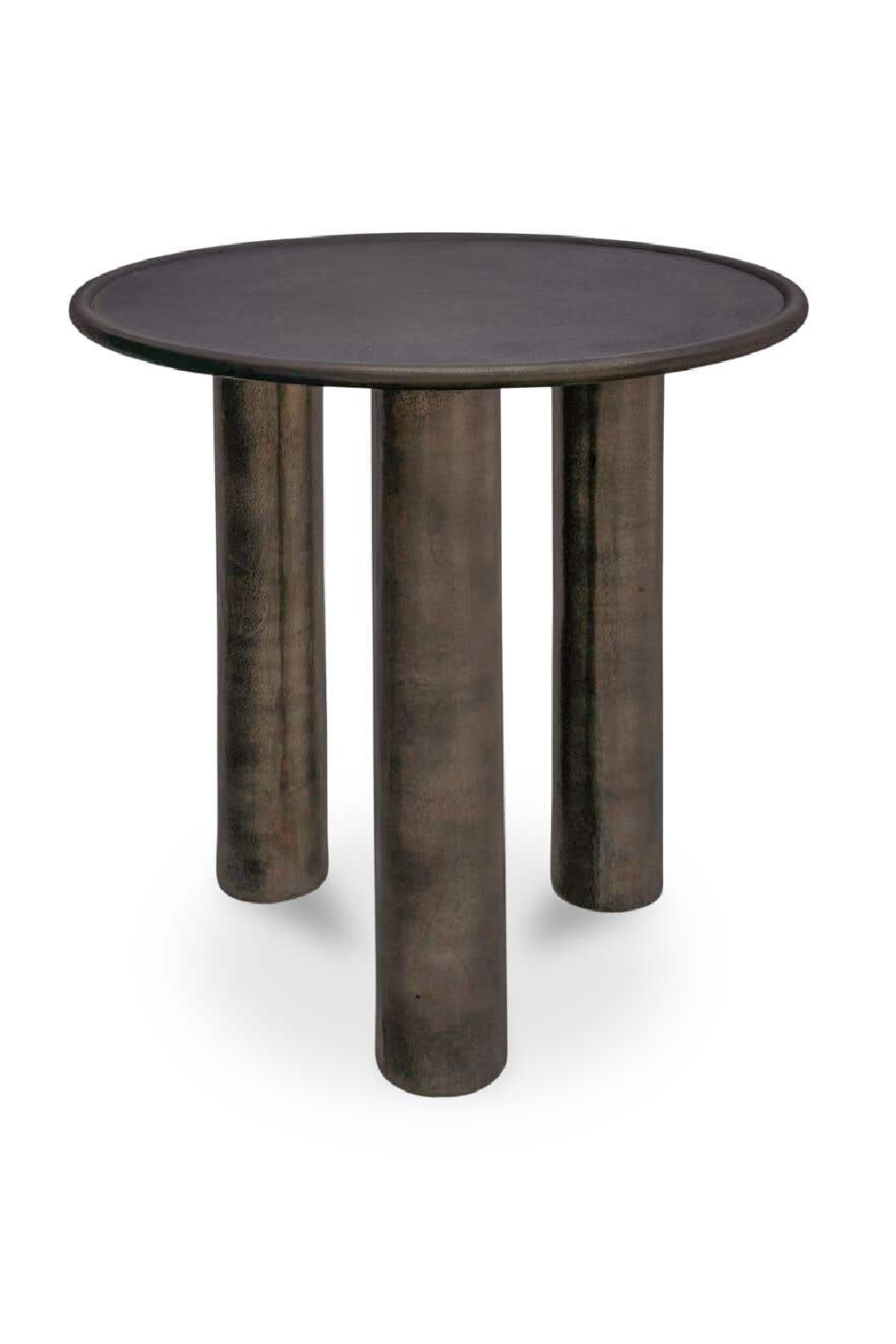 Bronze Round Outdoor Side Table | Oroa.com