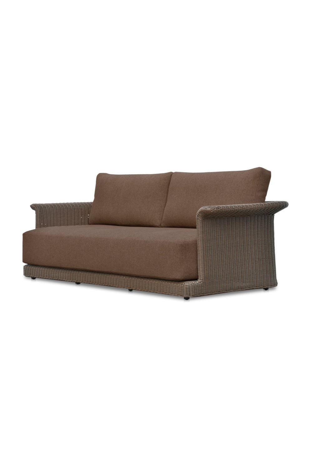 Modern European furniture - Curved Arm Wicker Outdoor Sofa - www.oroa.com | Oroa.com