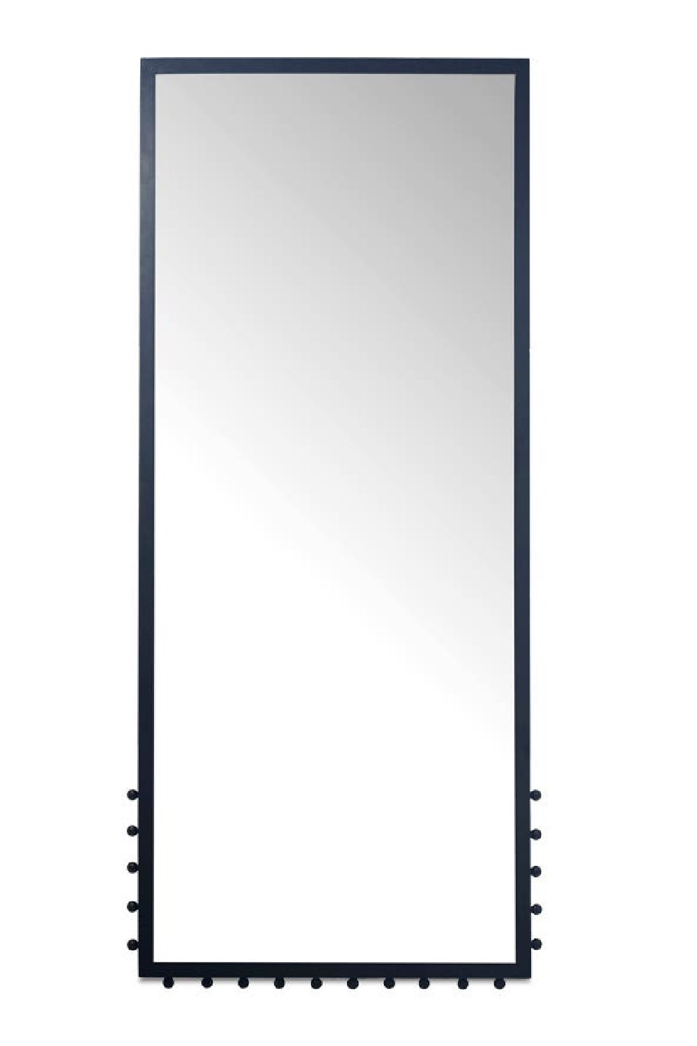 Modern European furniture - Black Iron Floor Mirror - www.oroa.com | Oroa.com