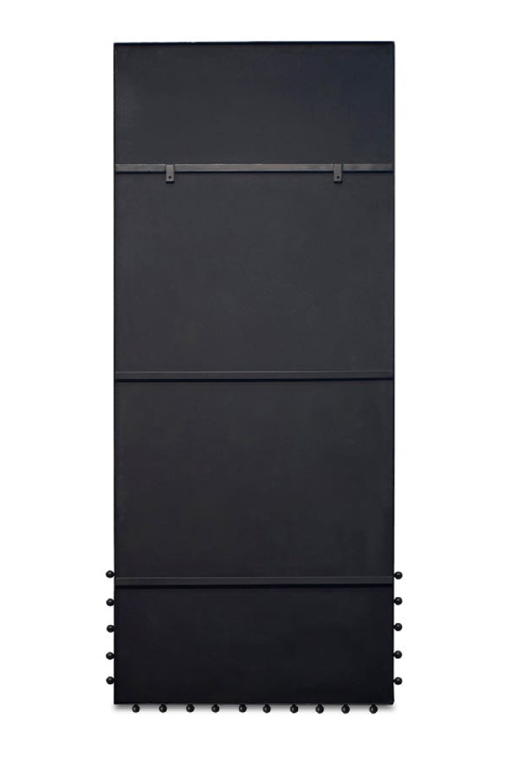 Modern European furniture - Black Iron Floor Mirror - www.oroa.com | Oroa.com
