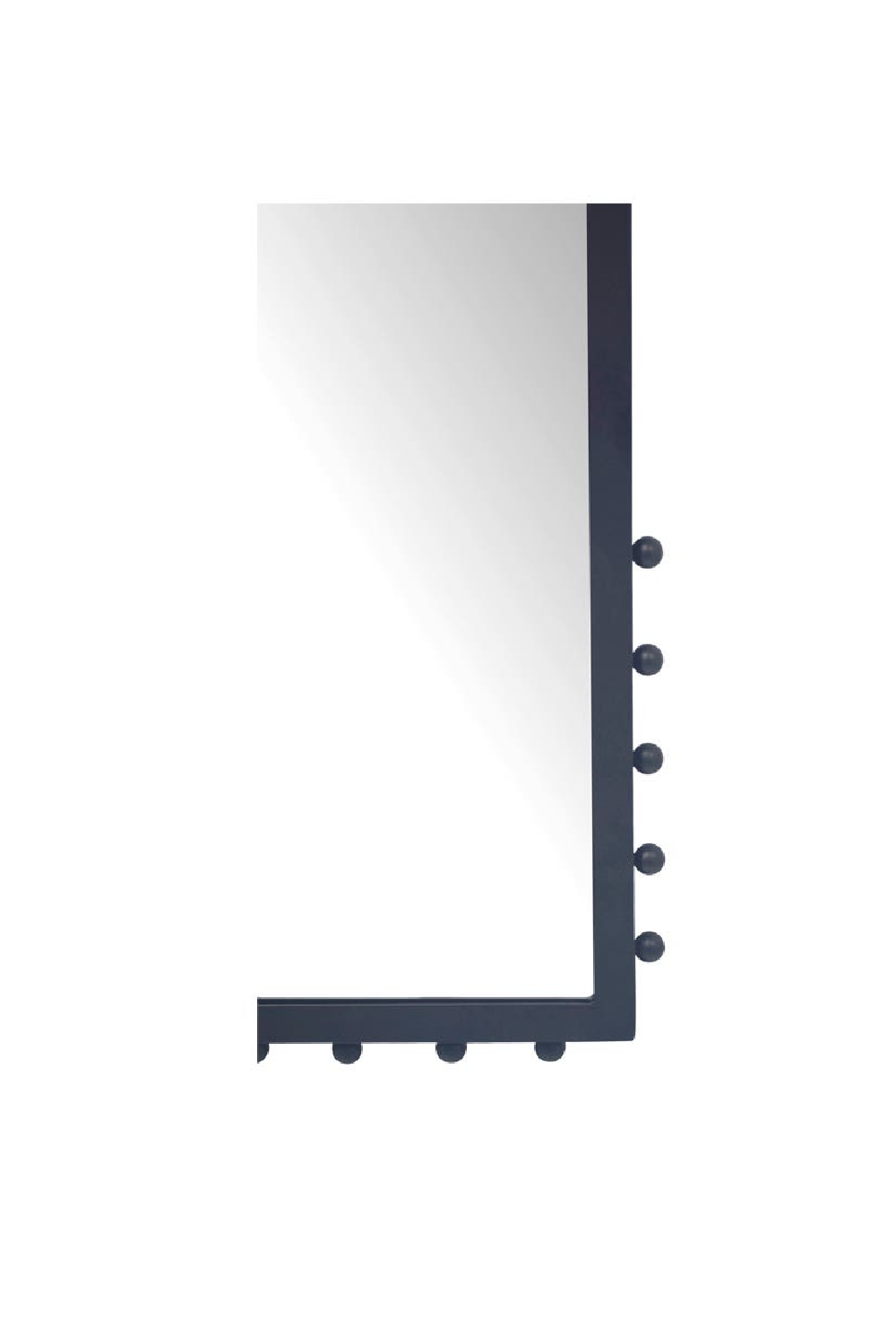 Modern European furniture - Black Iron Floor Mirror - www.oroa.com | Oroa.com