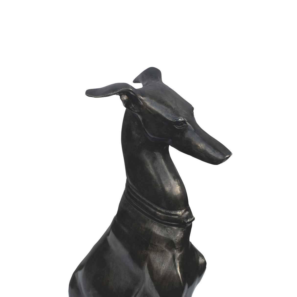 Modern European furniture - Black Greyhound Sculpture - www.oroa.com