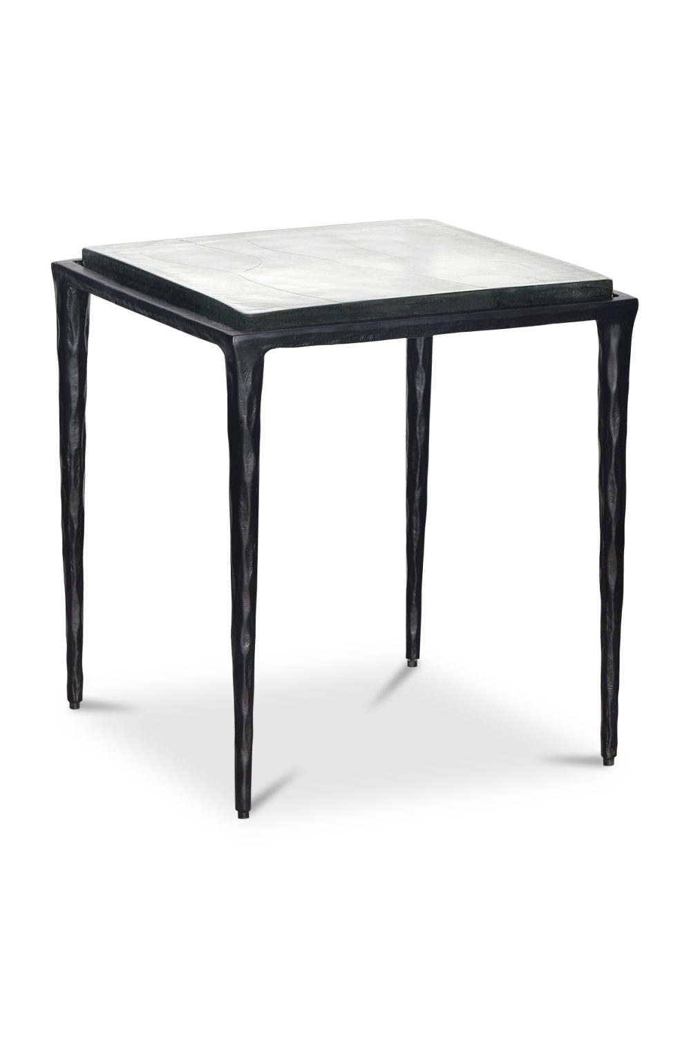 Modern European furniture - Square Cast Glass Side Table- www.oroa.com | Oroa.com