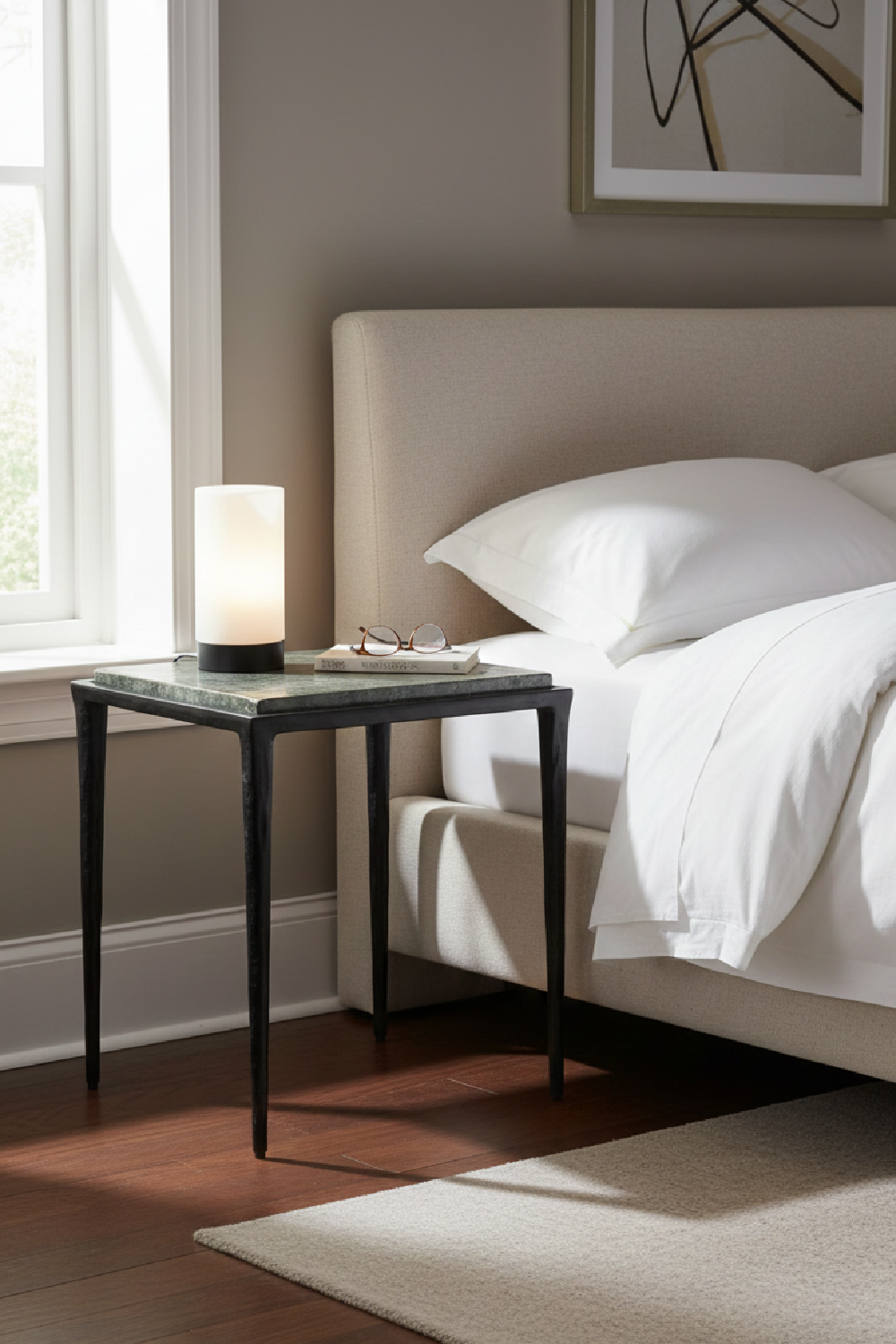 Modern European furniture - Square Cast Glass Side Table- www.oroa.com | Oroa.com
