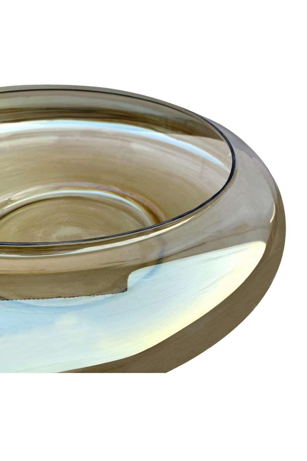 Smoky Brown Glass Bowl | Novi Living Polene | Oroa.com