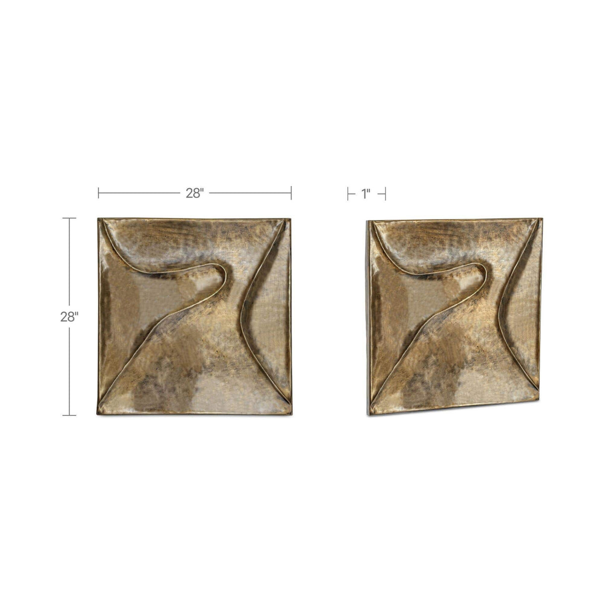 Aged Brass Wall Sculpture | Oroa.com