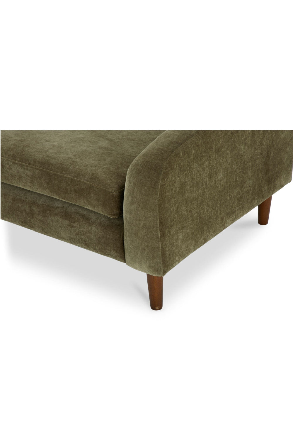Modern European furniture - Wooden Leg 2-Seater Sofa - www.oroa.com | Oroa.com