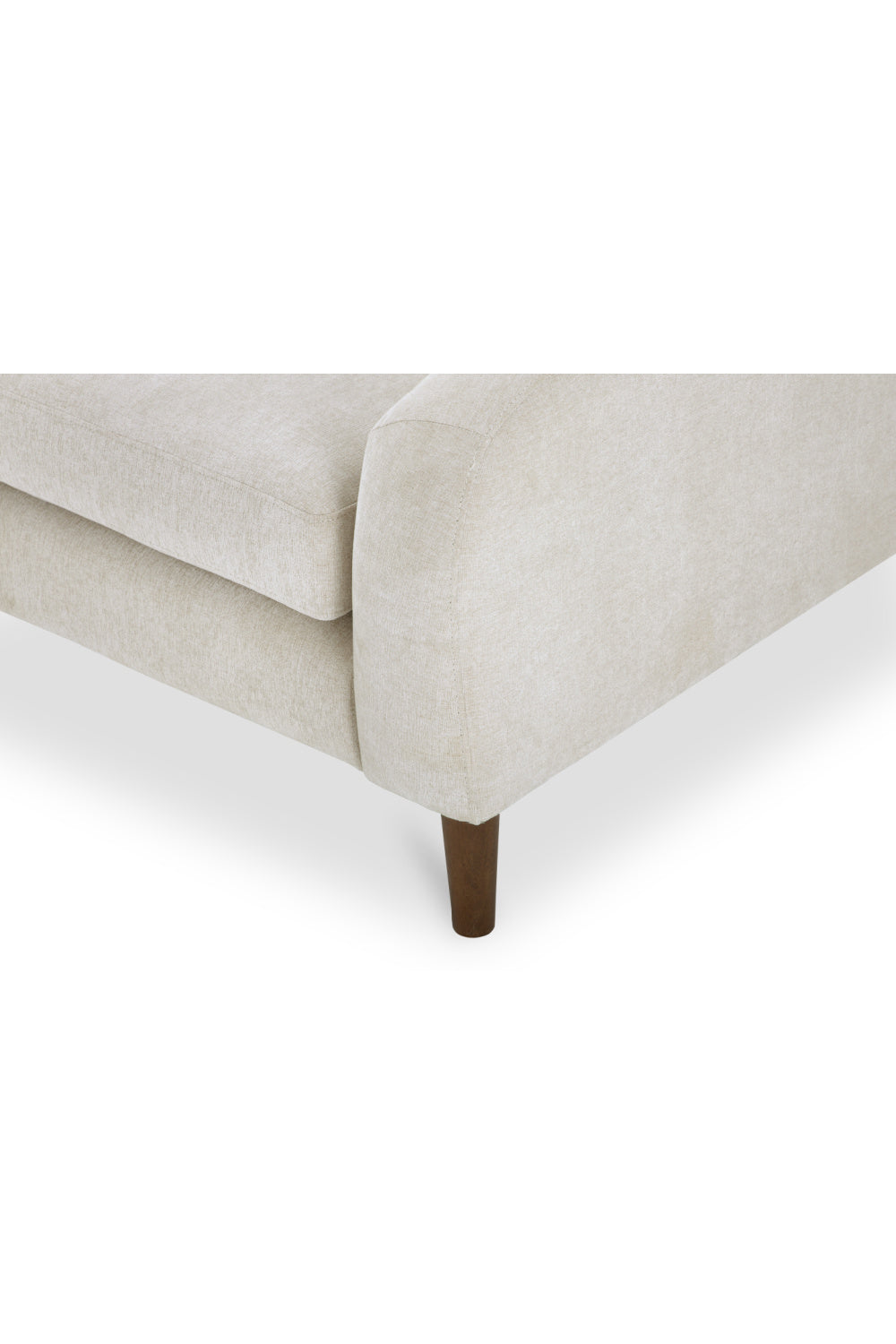 Modern European furniture - Wooden Leg 2-Seater Sofa - www.oroa.com | Oroa.com