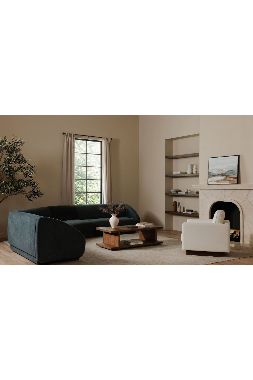 Modern European furniture - White Upholstered Accent Chair - www.oroa.com | Oroa.com