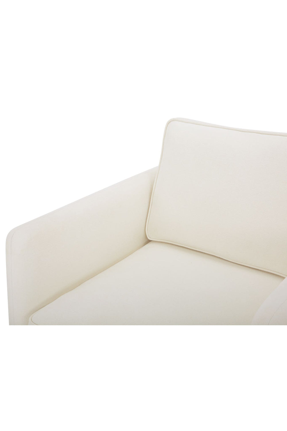Modern European furniture - White Upholstered Accent Chair - www.oroa.com | Oroa.com