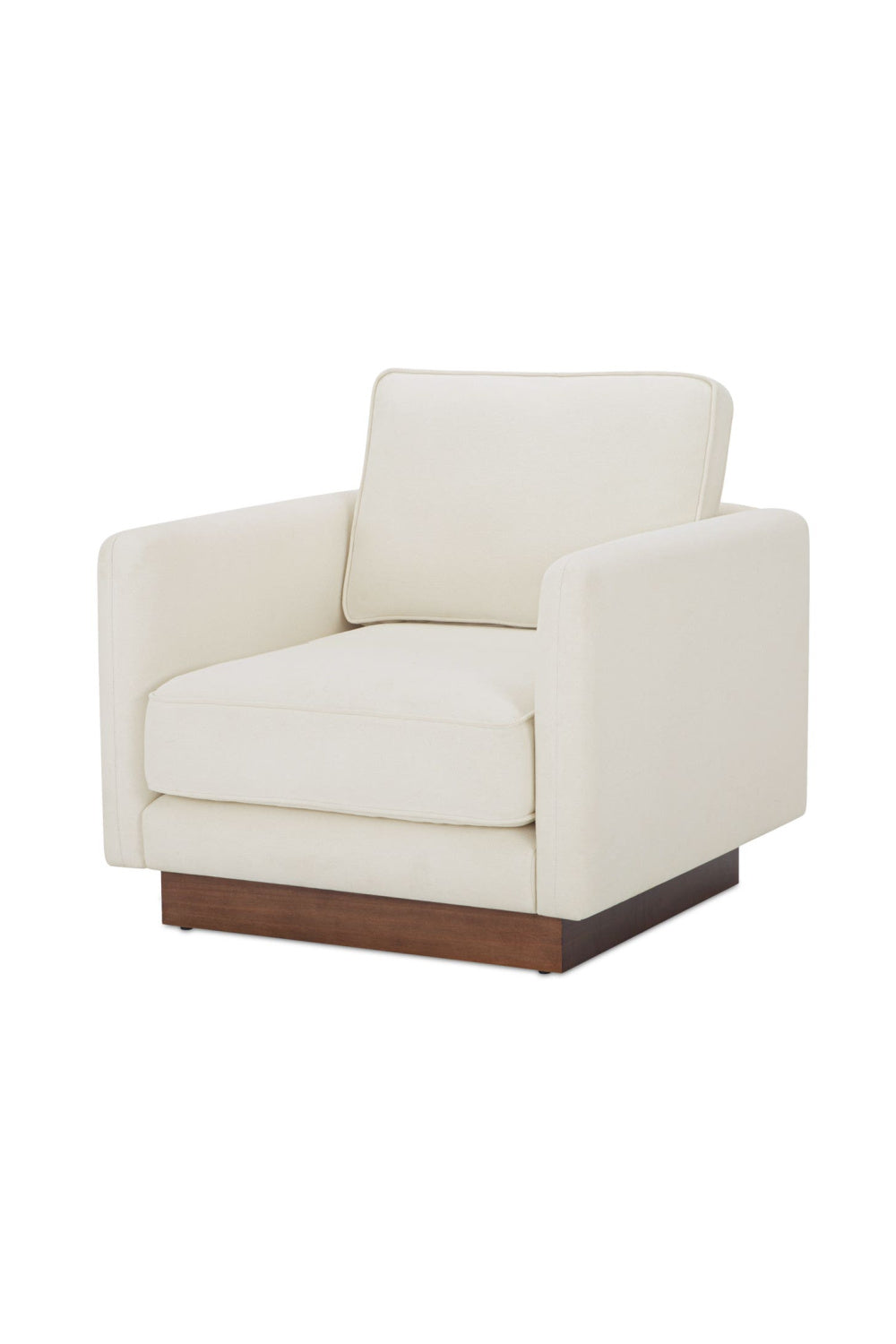 Modern European furniture - White Upholstered Accent Chair - www.oroa.com | Oroa.com