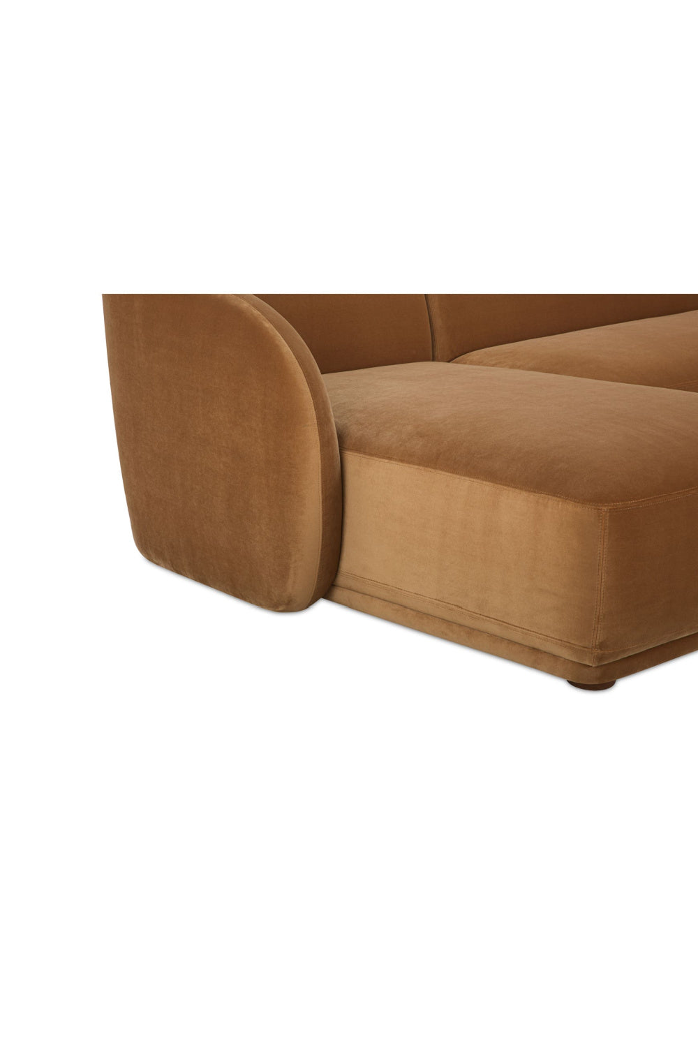 Curved Back Sectional Sofa | Novi Living Faye | Oroa.com