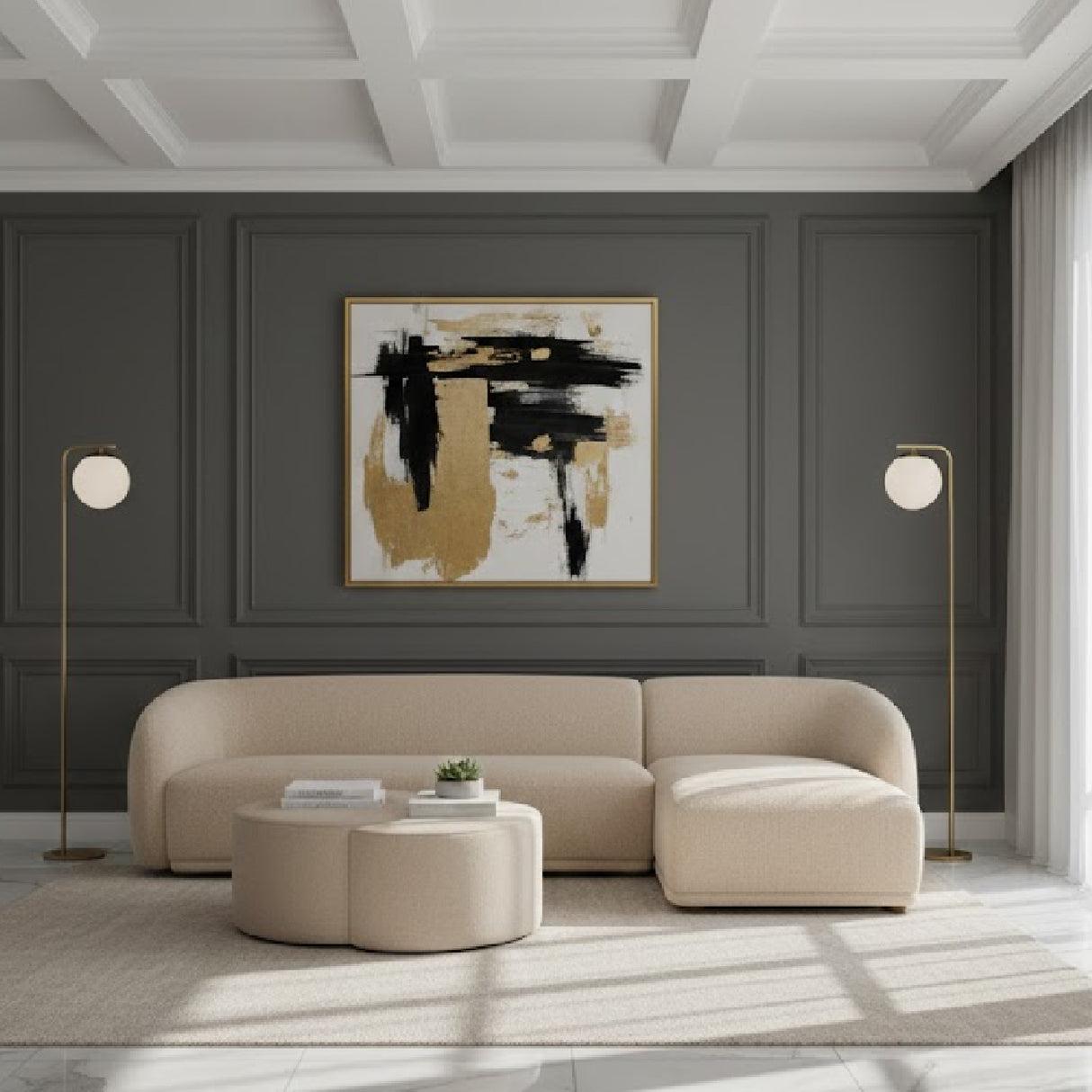Curved Back Sectional Sofa | Oroa.com