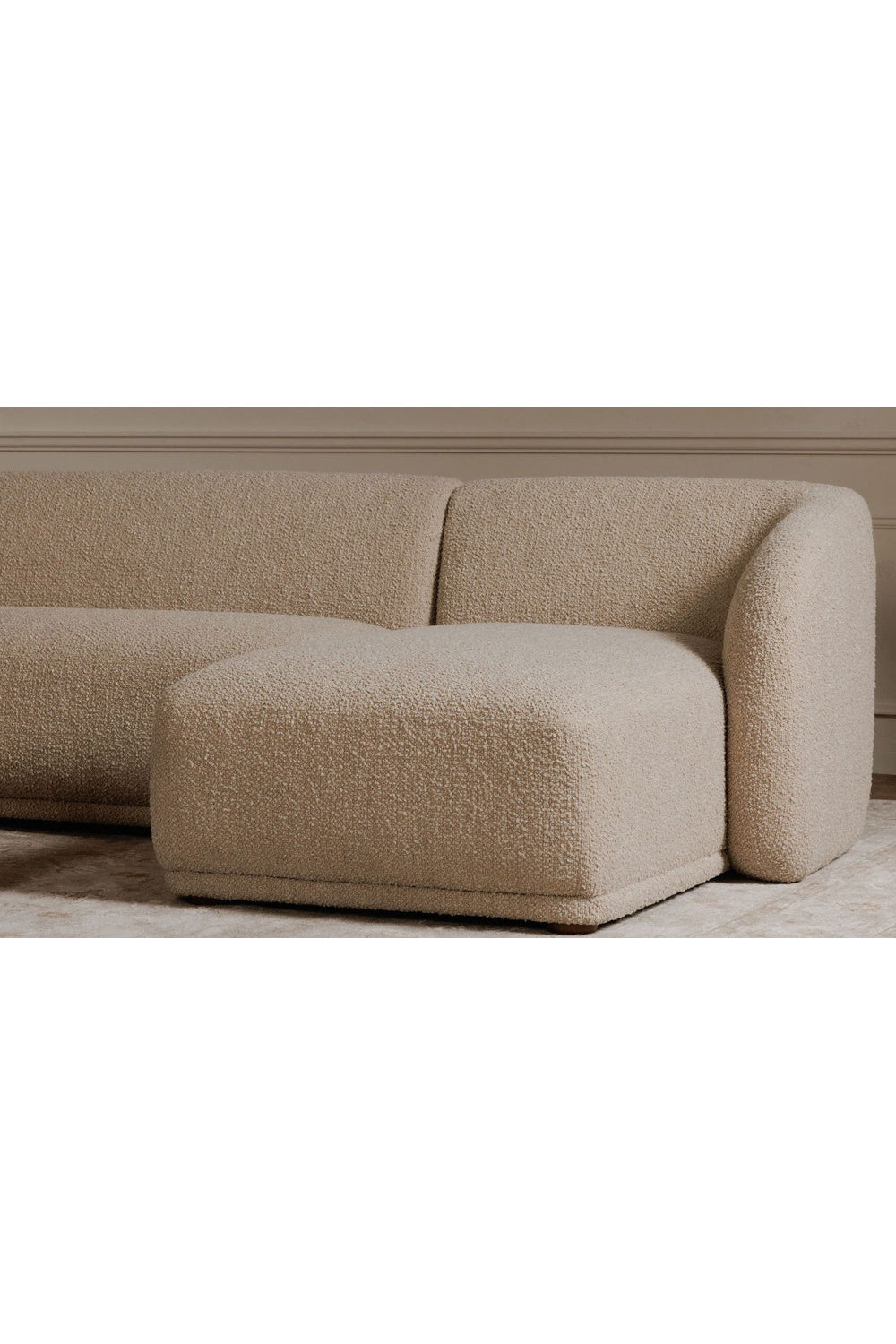 Curved Back Sectional Sofa | Novi Living Faye | Oroa.com