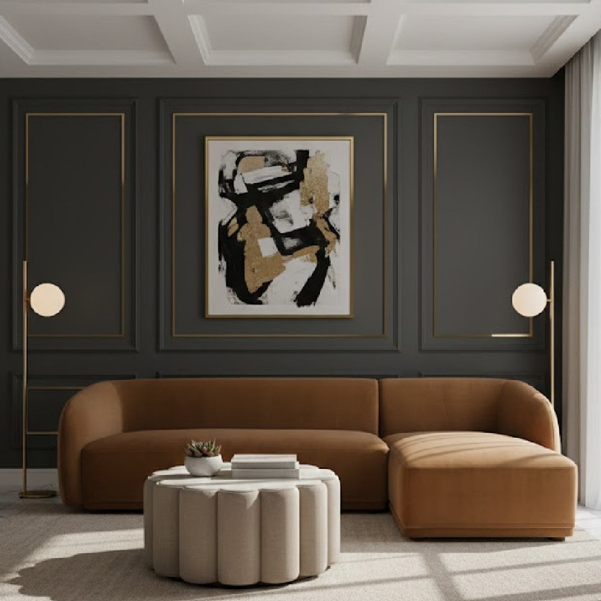 Curved Back Sectional Sofa | Oroa.com