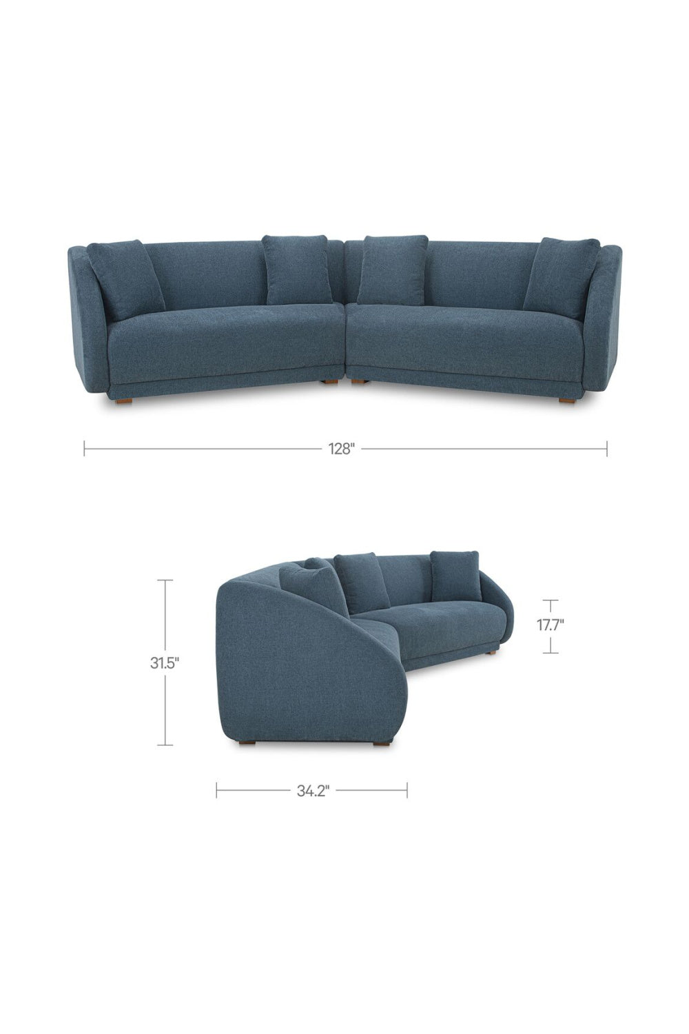Modern European furniture - Contemporary Modular 2-Piece Sofa - www.oroa.com | Oroa.com