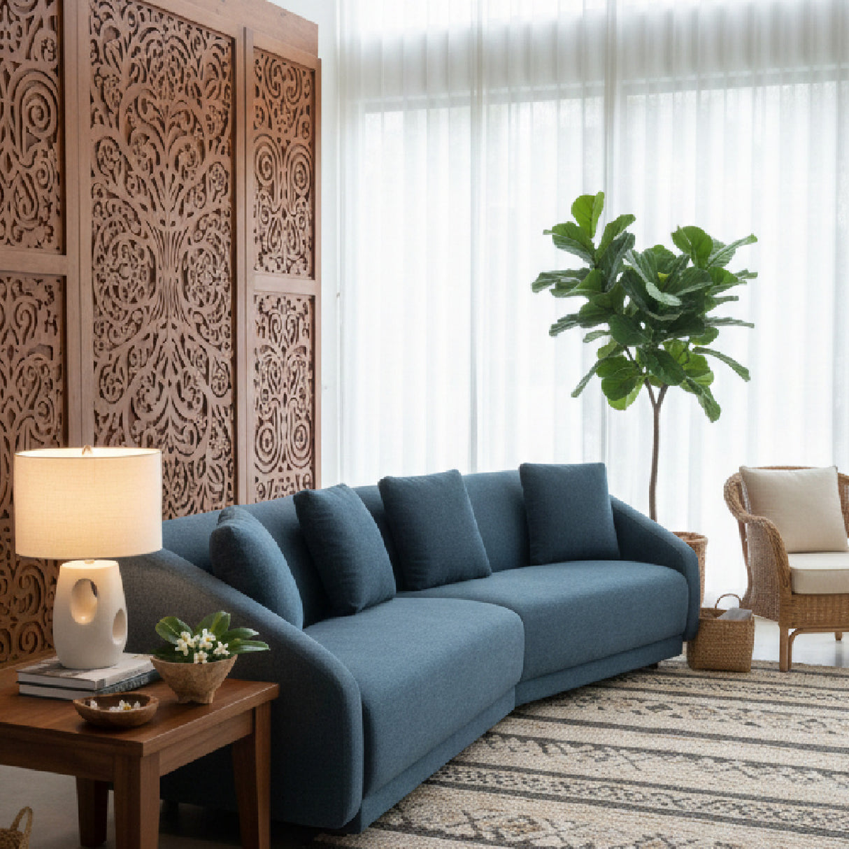 Contemporary Modular 2-Piece Sofa | Oroa.com