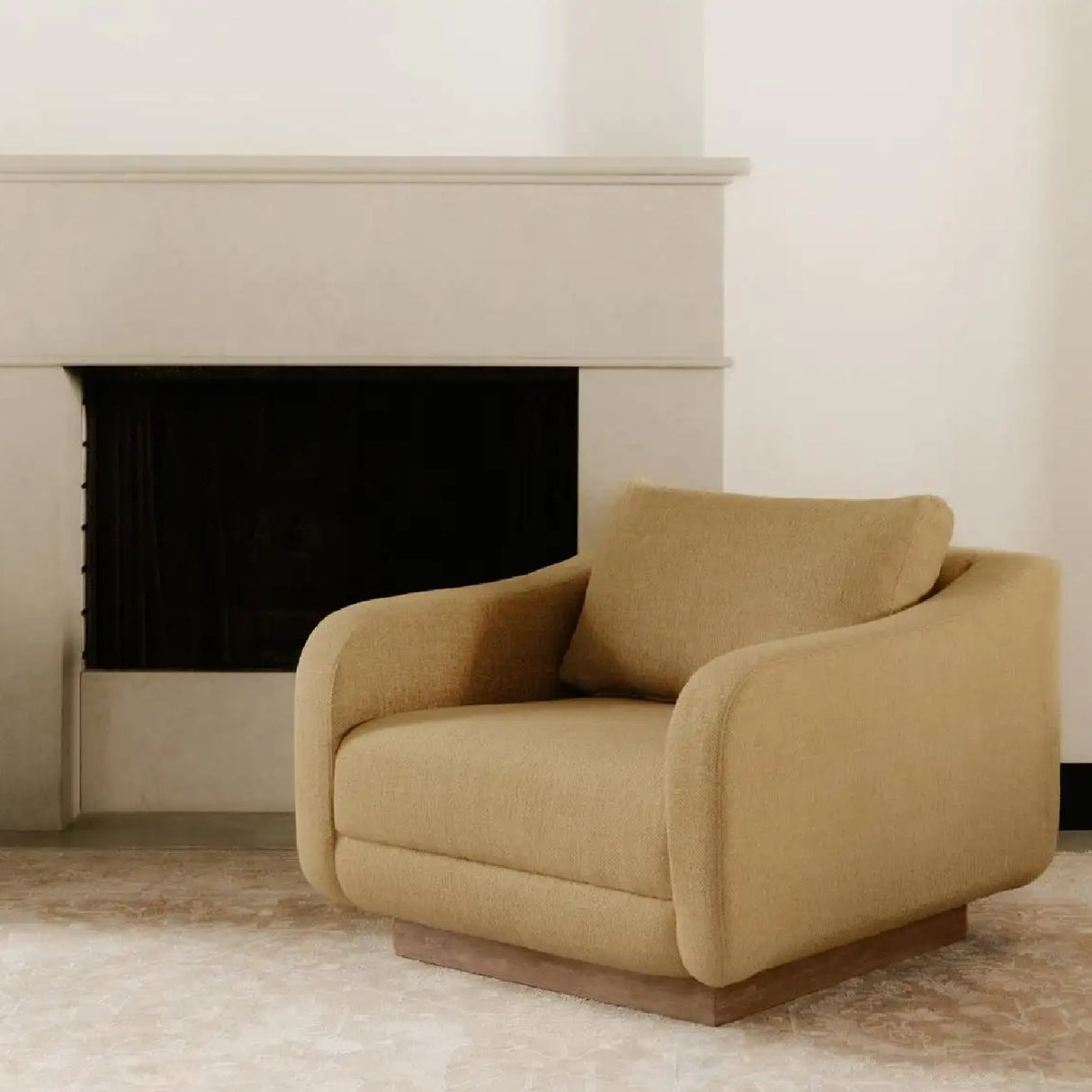Modern European furniture - Wooden Base Lounge Chair - www.oroa.com | Oroa.com