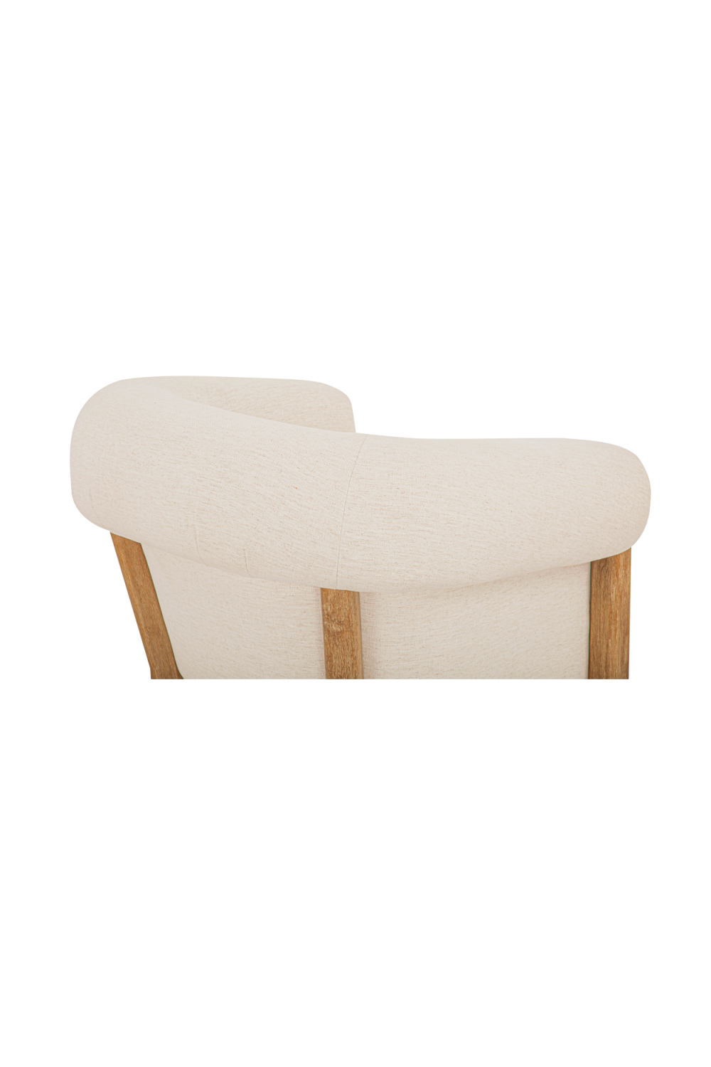 White Tub-Style Accent Chair | Novi Living Jones | Oroa.com